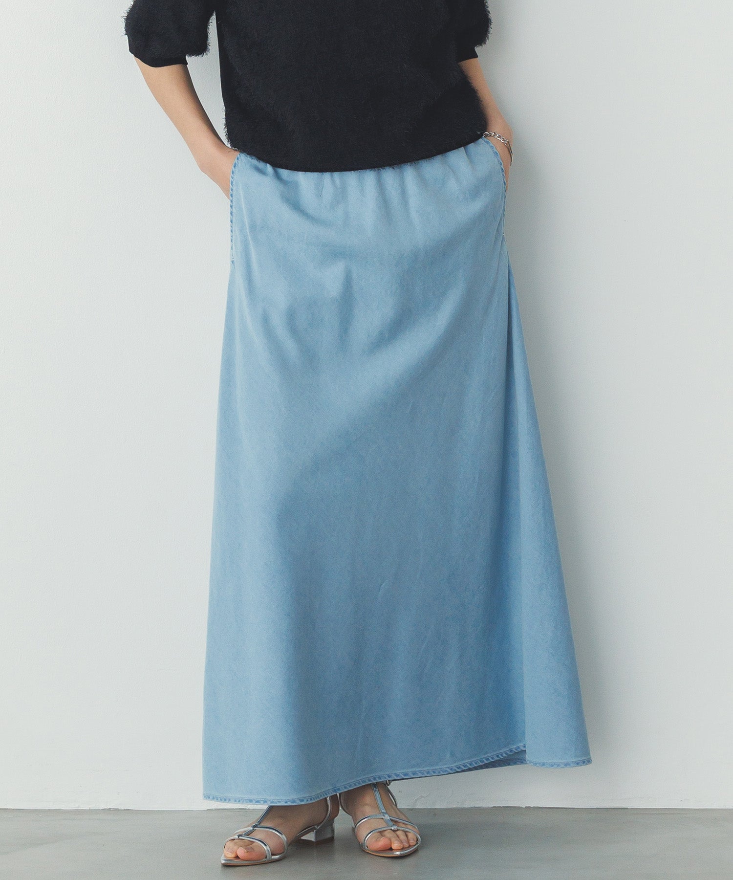 セミフレア デニムスカート