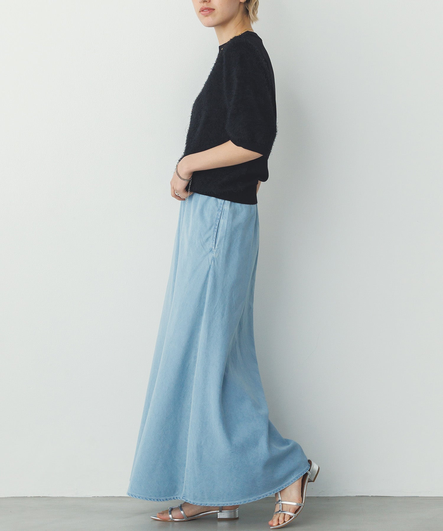 セミフレア デニムスカート