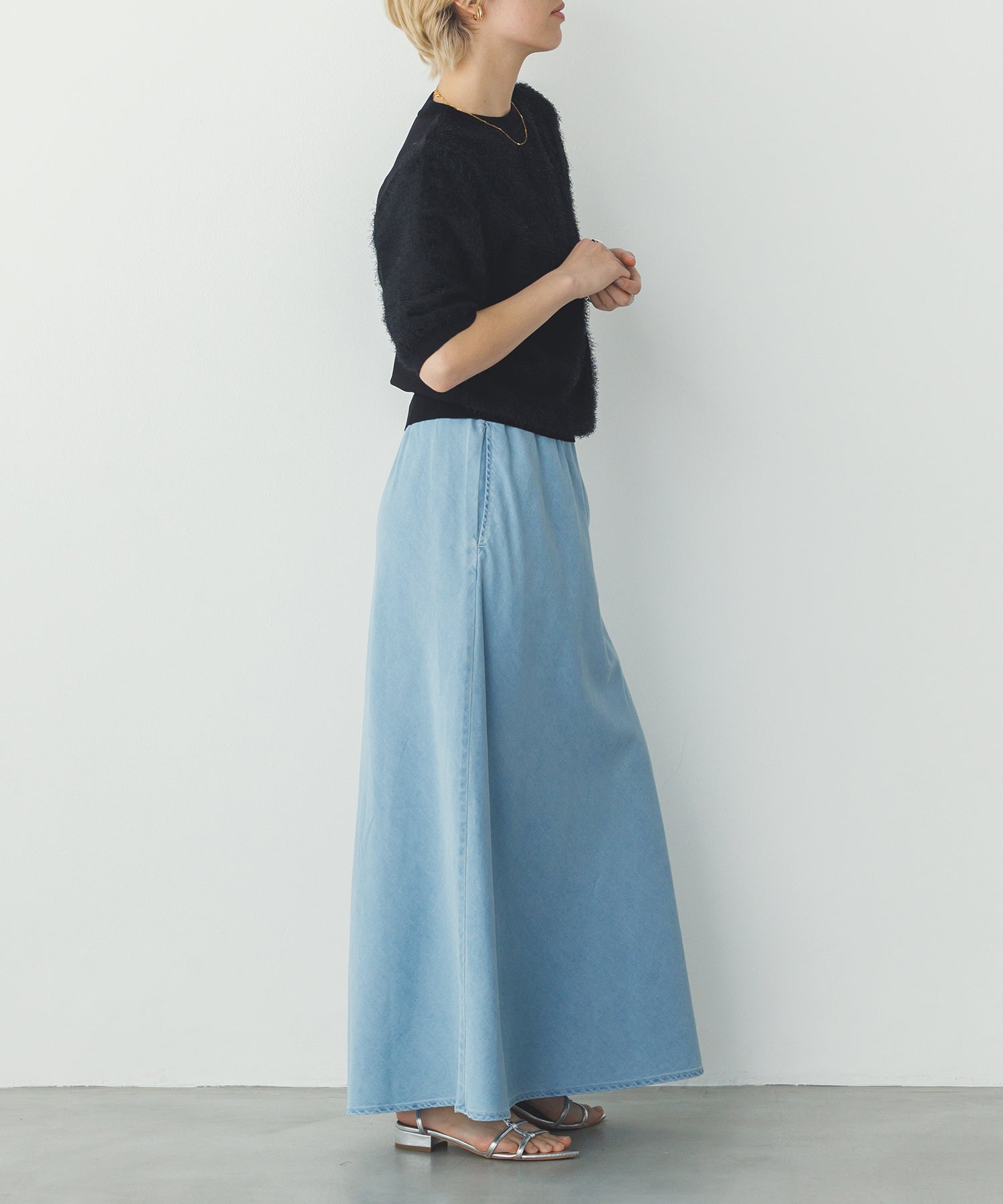 セミフレア デニムスカート