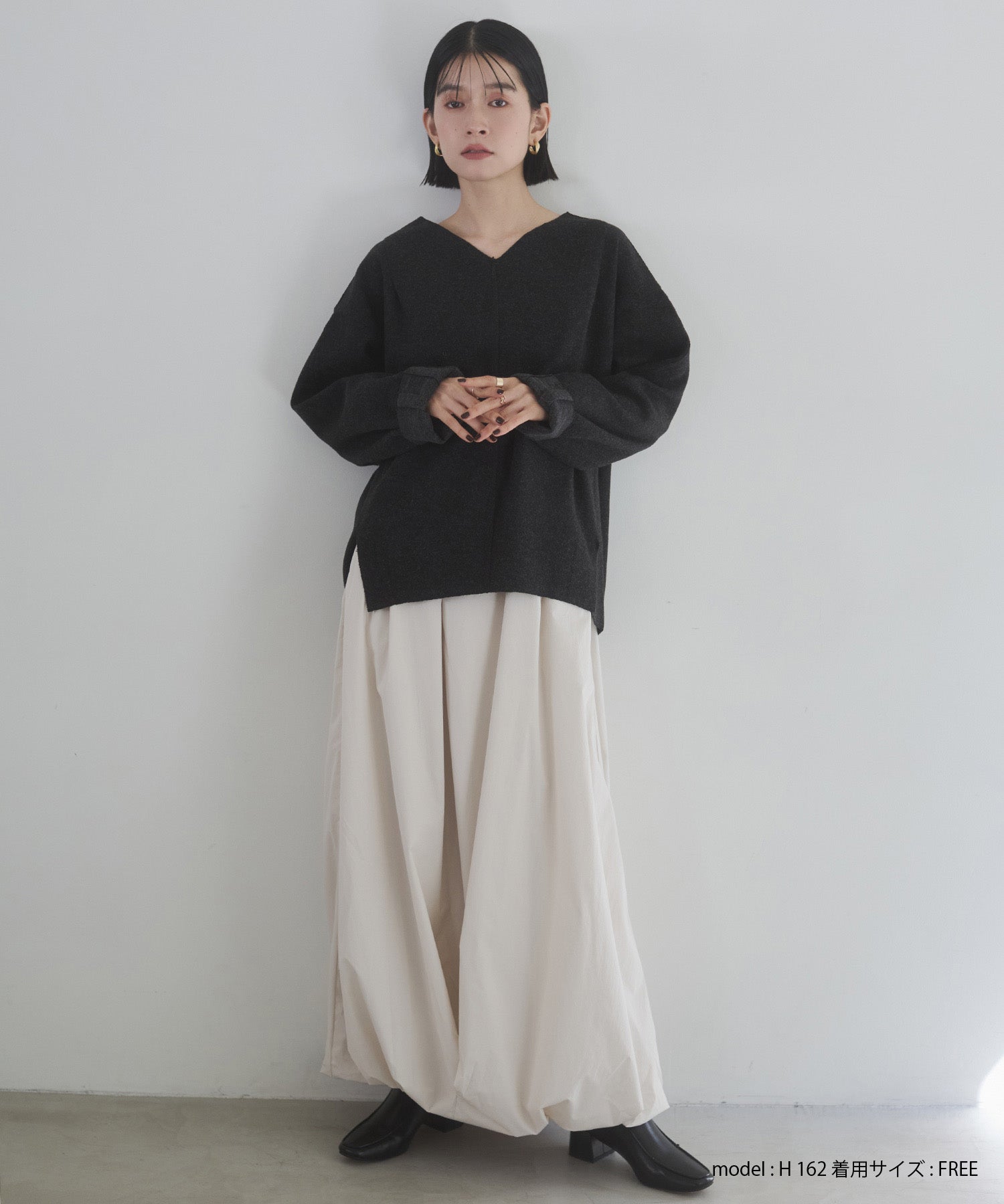 ポリエステルブロード バルーンスカート