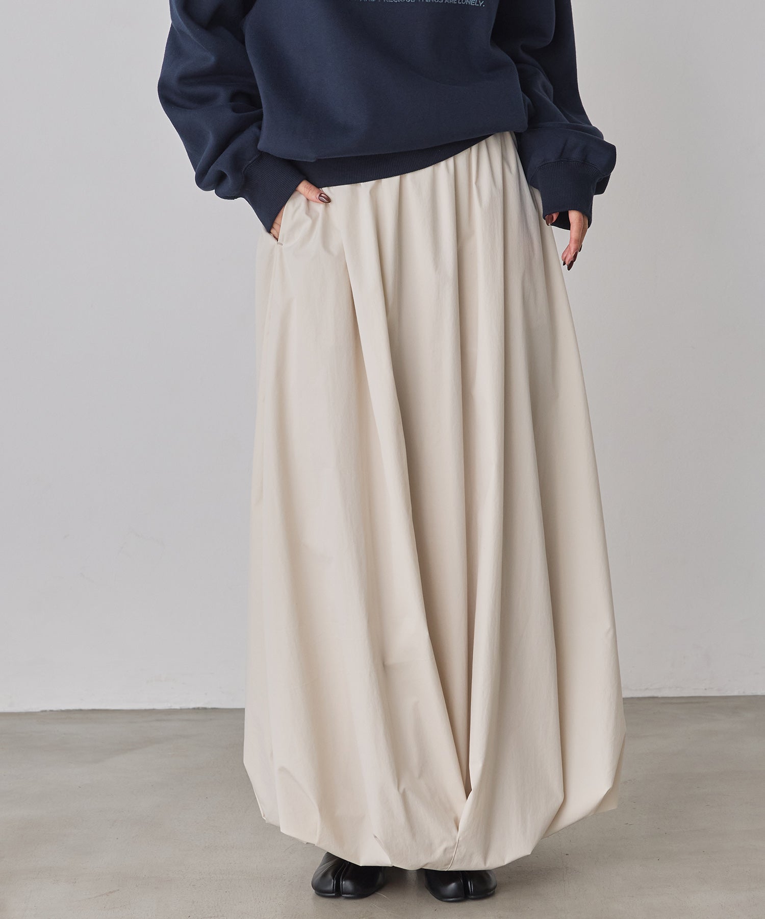 ポリエステルブロード バルーンスカート