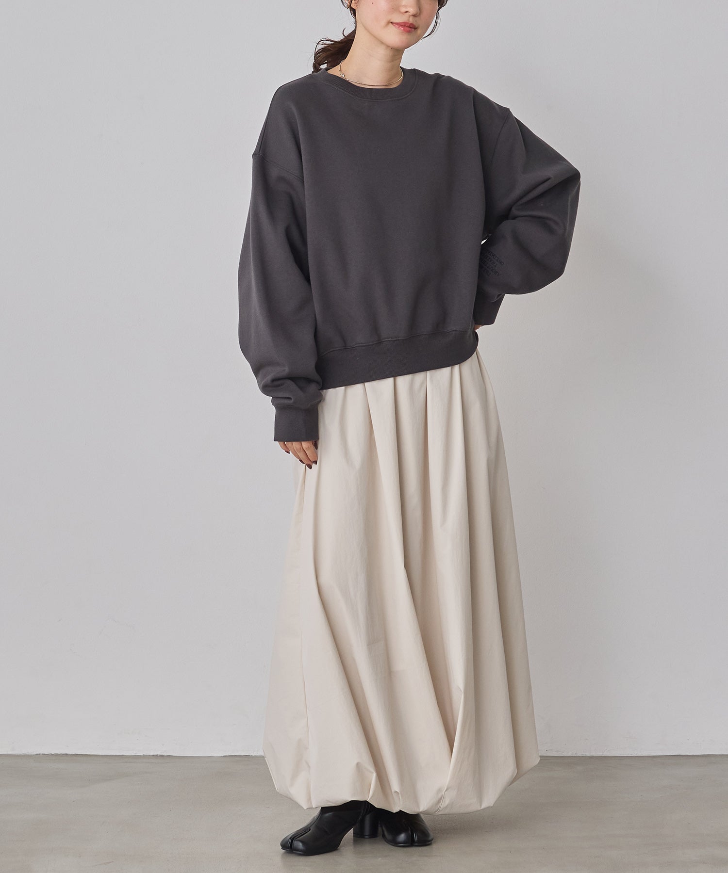 ポリエステルブロード バルーンスカート