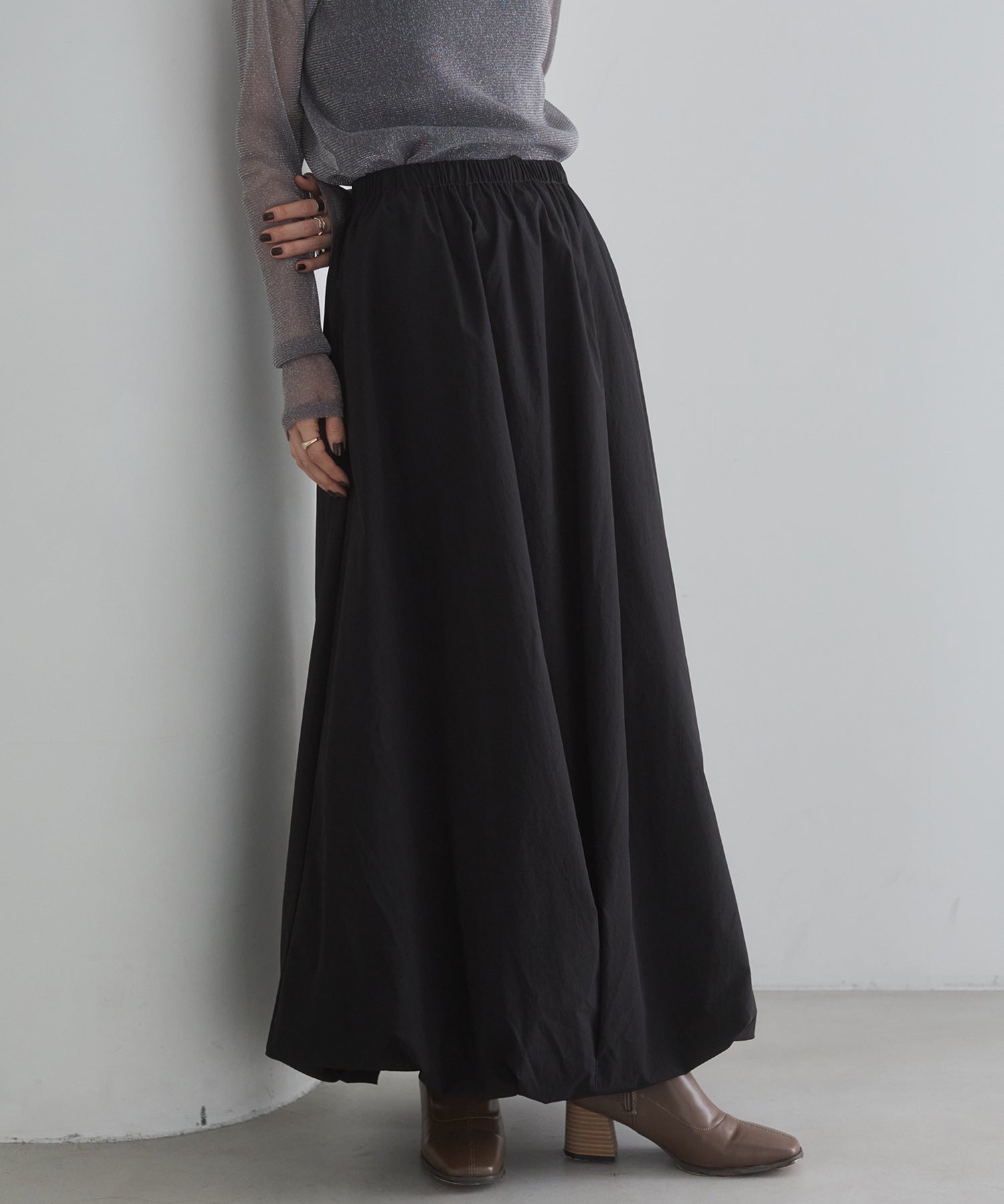 ポリエステルブロード バルーンスカート