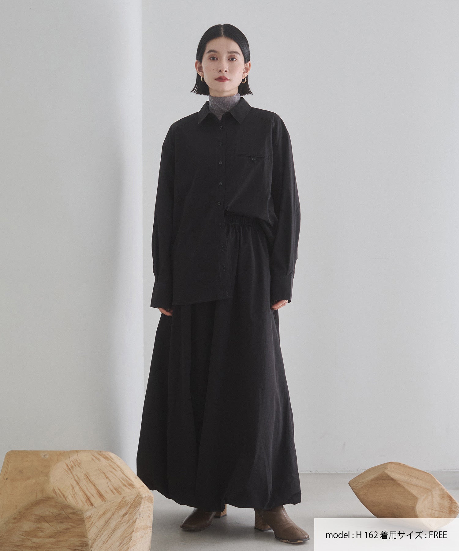 ポリエステルブロード バルーンスカート