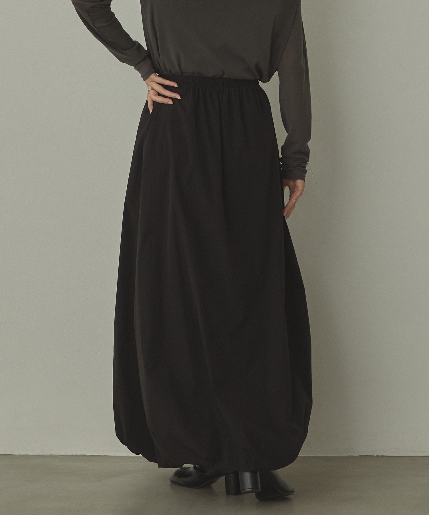 ポリエステルブロード バルーンスカート