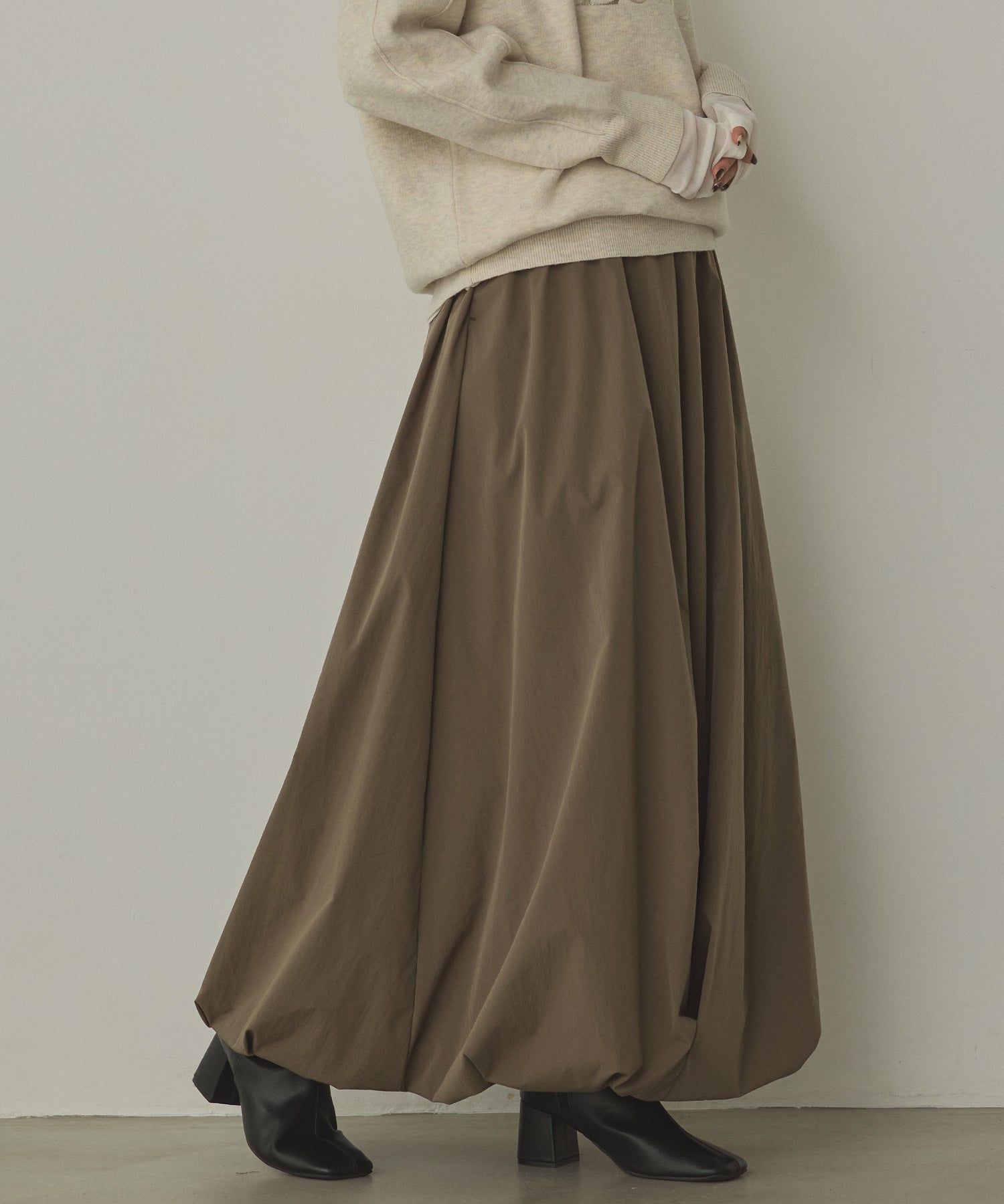ポリエステルブロード バルーンスカート