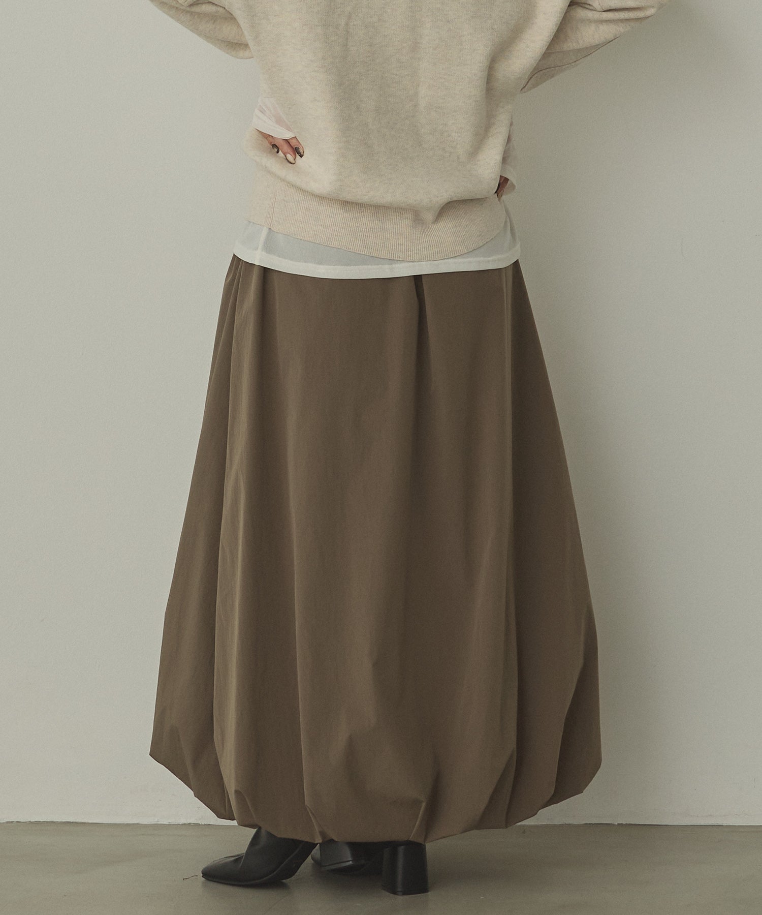 ポリエステルブロード バルーンスカート