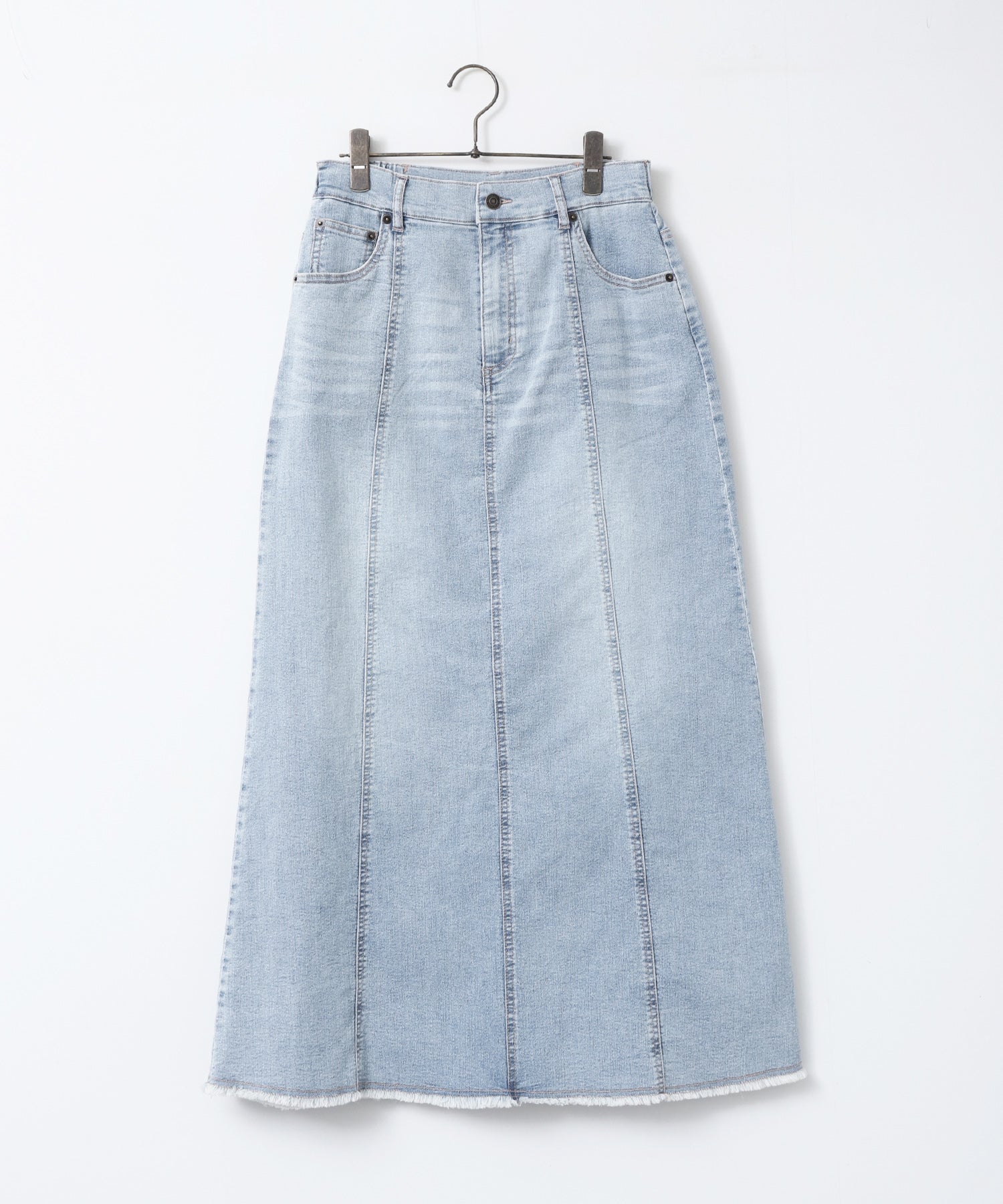 STRETCH DENIM NARROW SKIRT