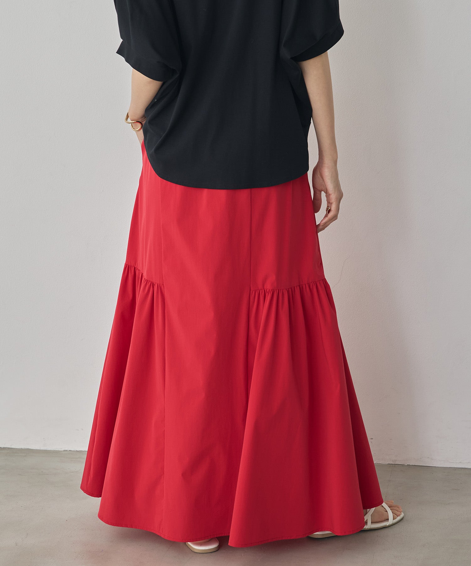 [ICE TOUCH] SIDE-TIERED SKIRT
