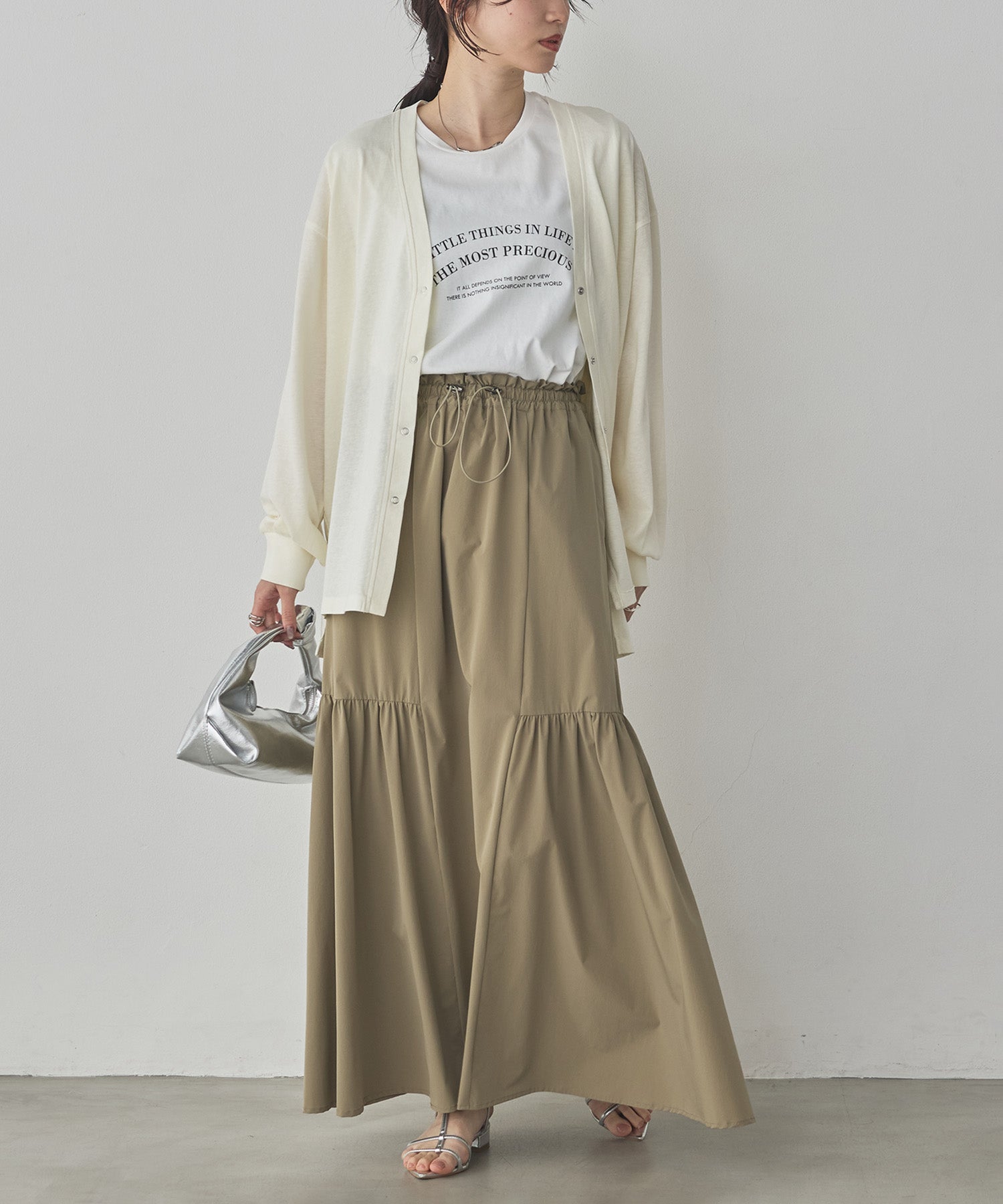 [ICE TOUCH] SIDE-TIERED SKIRT