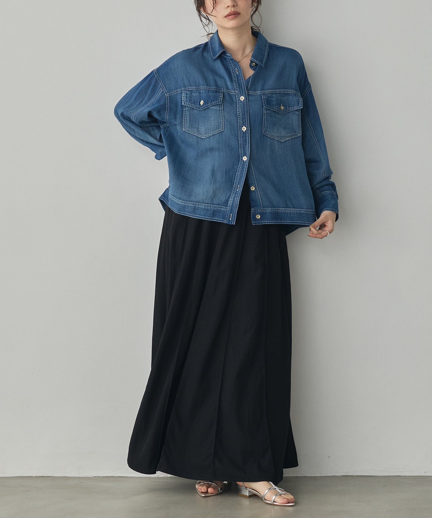 FLOWY PANEL SKIRT
