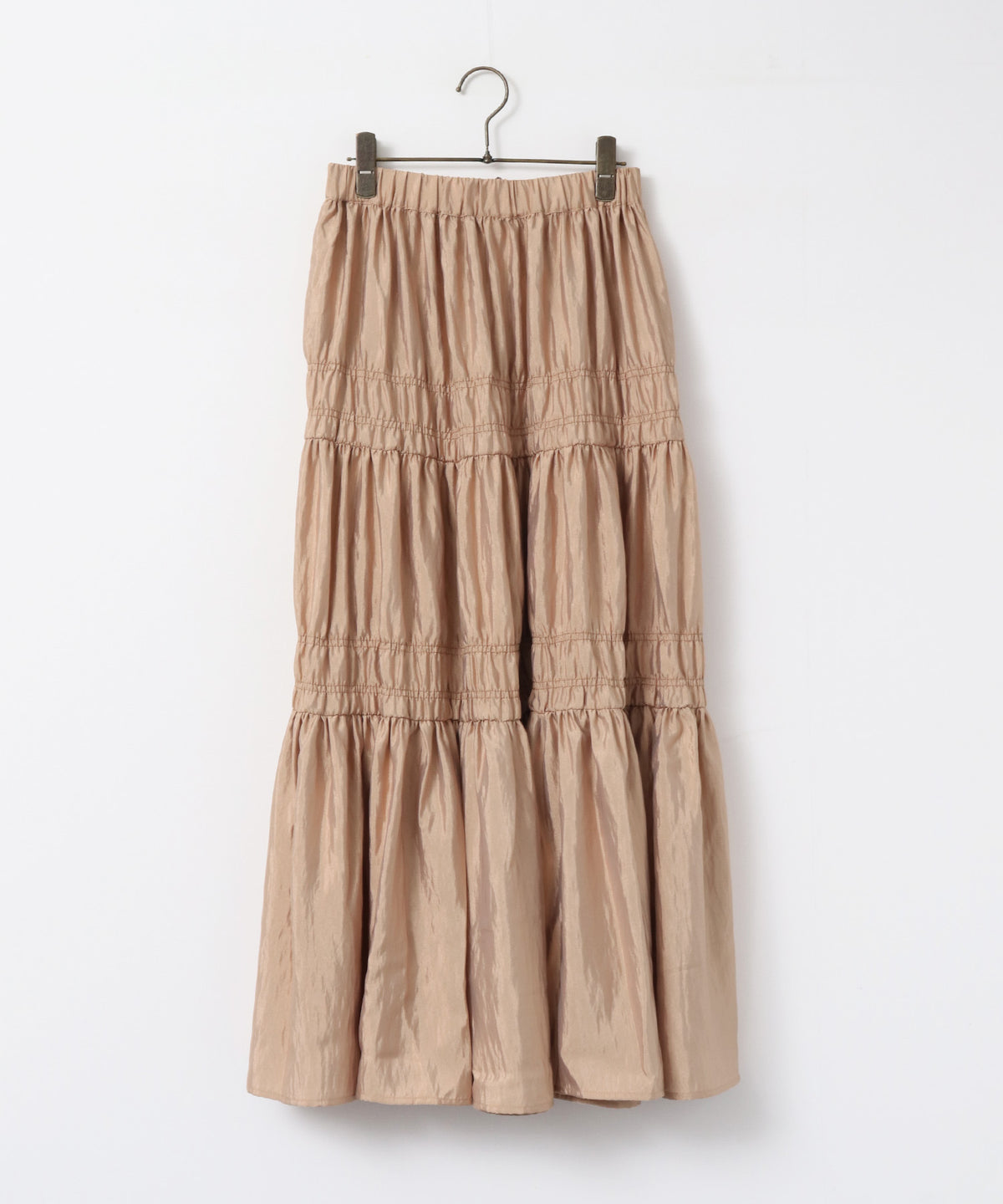 CHAMBRAY GATHERED SKIRT
