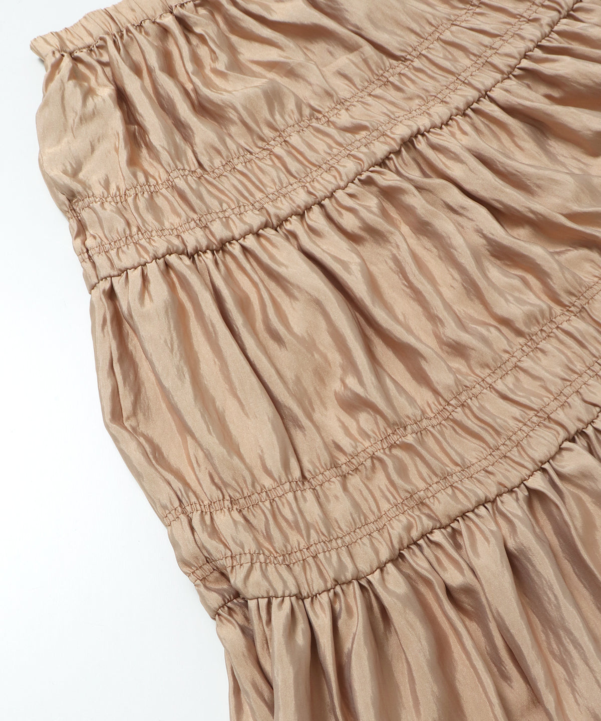 CHAMBRAY GATHERED SKIRT