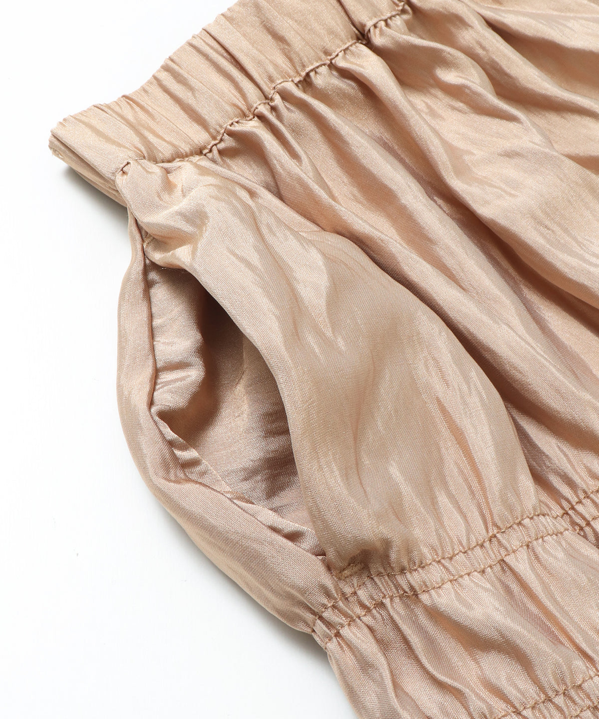 CHAMBRAY GATHERED SKIRT