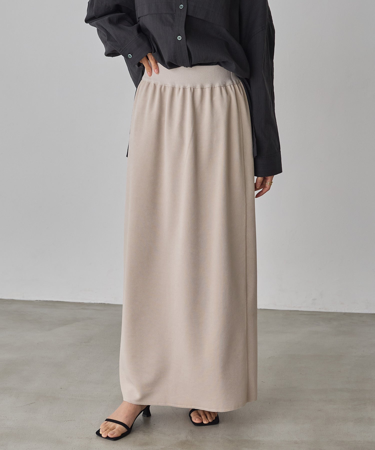 REVERSIBLE RIBBED TIGHT SKIRT