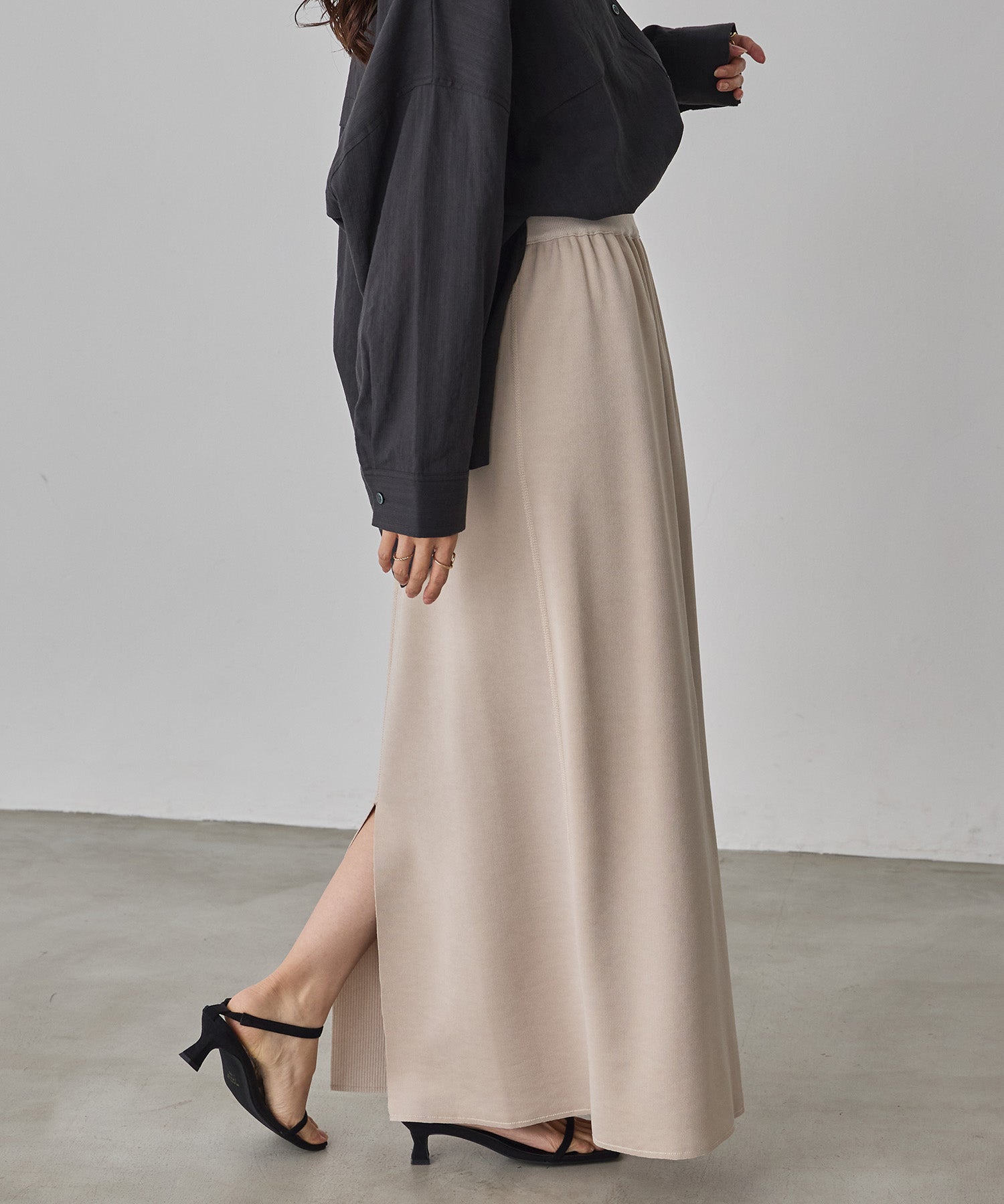 REVERSIBLE RIBBED TIGHT SKIRT