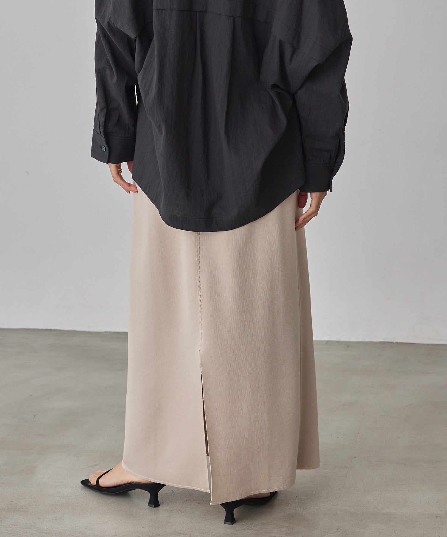 REVERSIBLE RIBBED TIGHT SKIRT