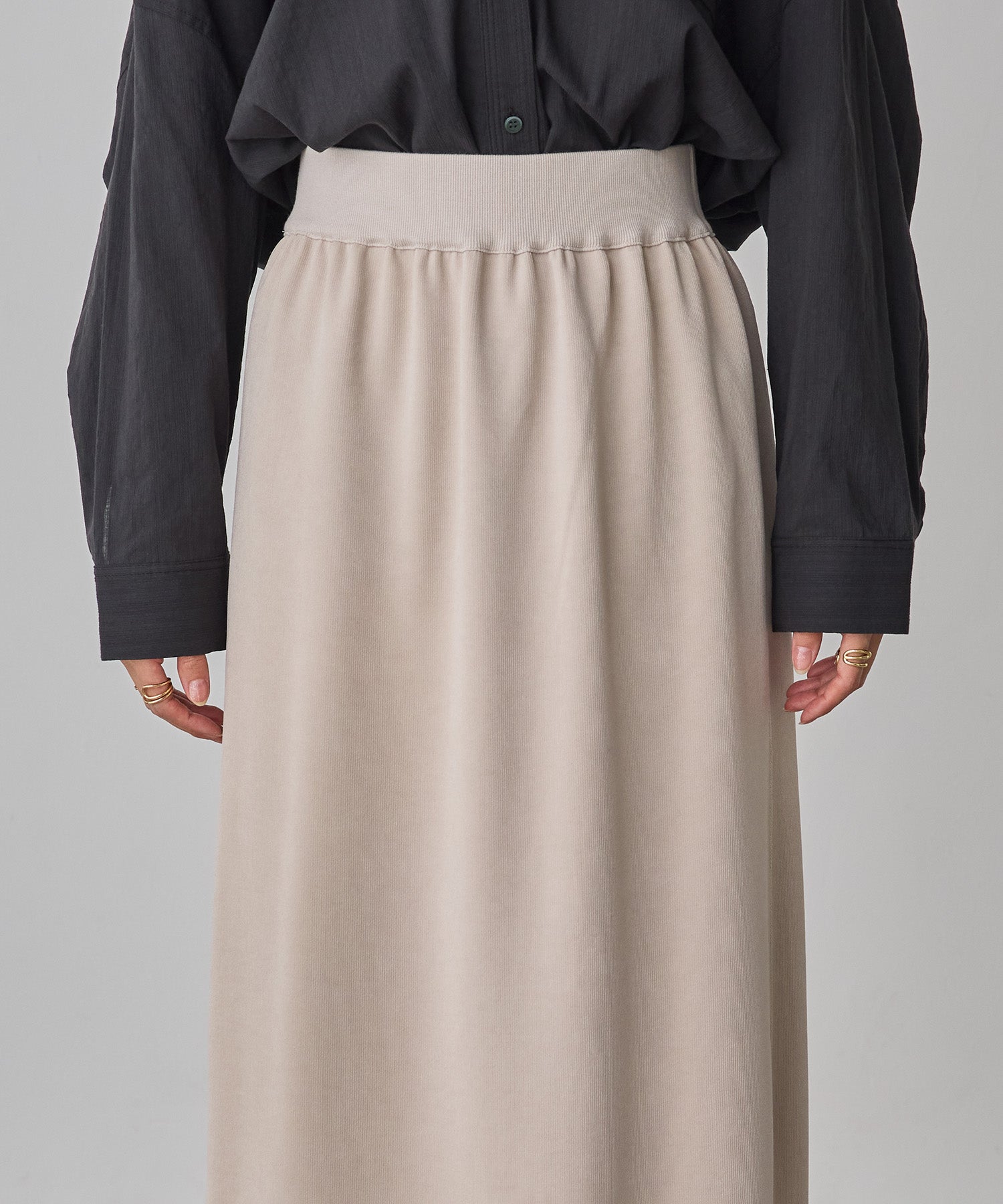 REVERSIBLE RIBBED TIGHT SKIRT