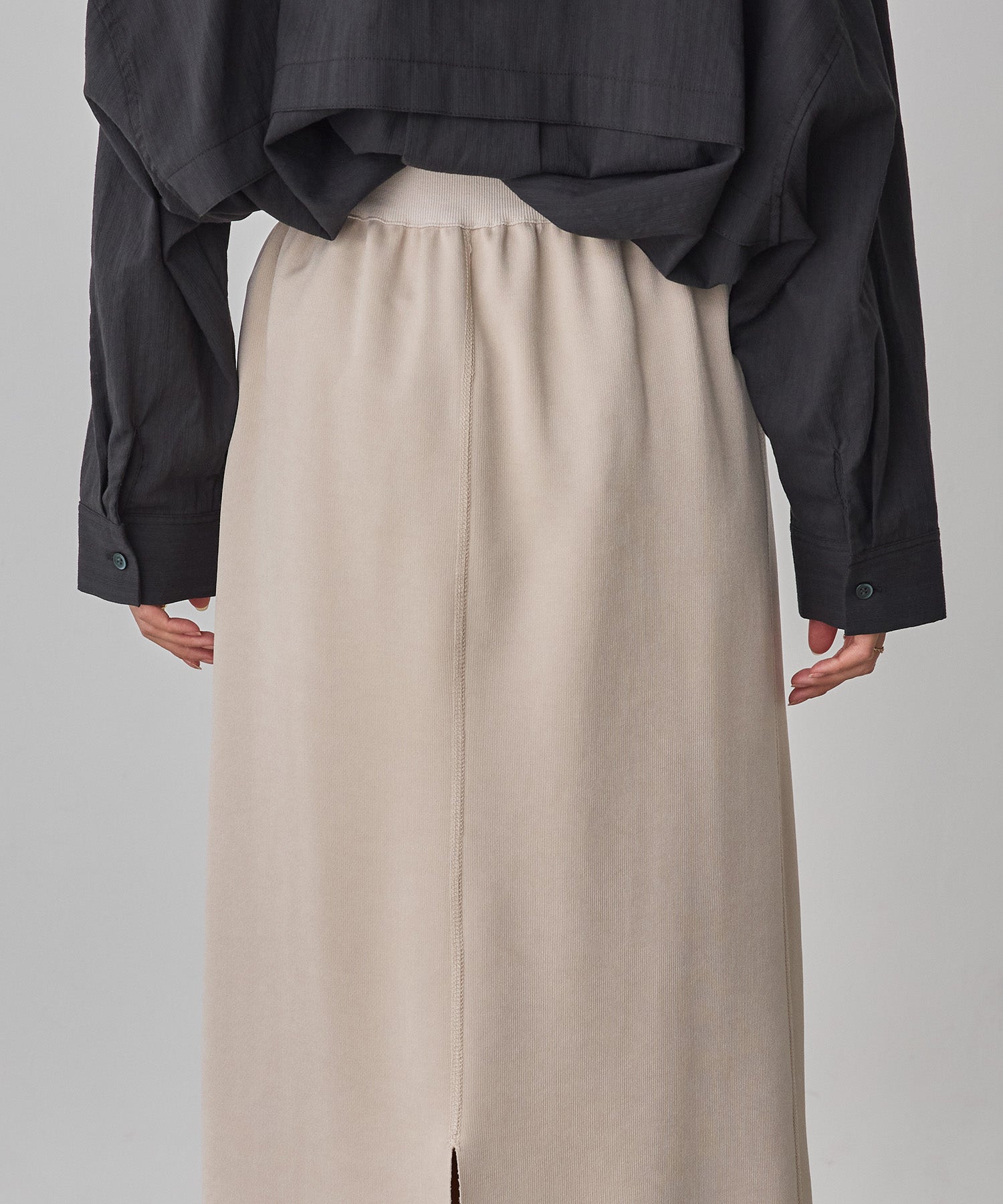 REVERSIBLE RIBBED TIGHT SKIRT