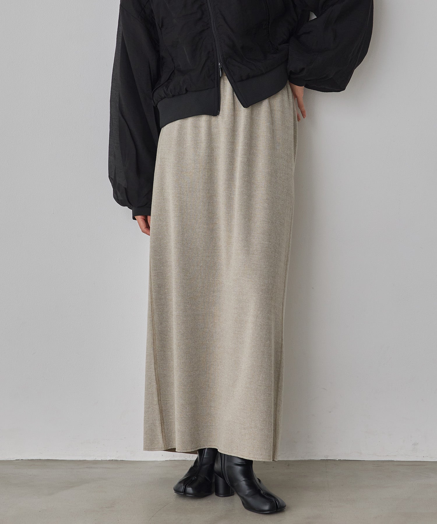 REVERSIBLE RIBBED TIGHT SKIRT