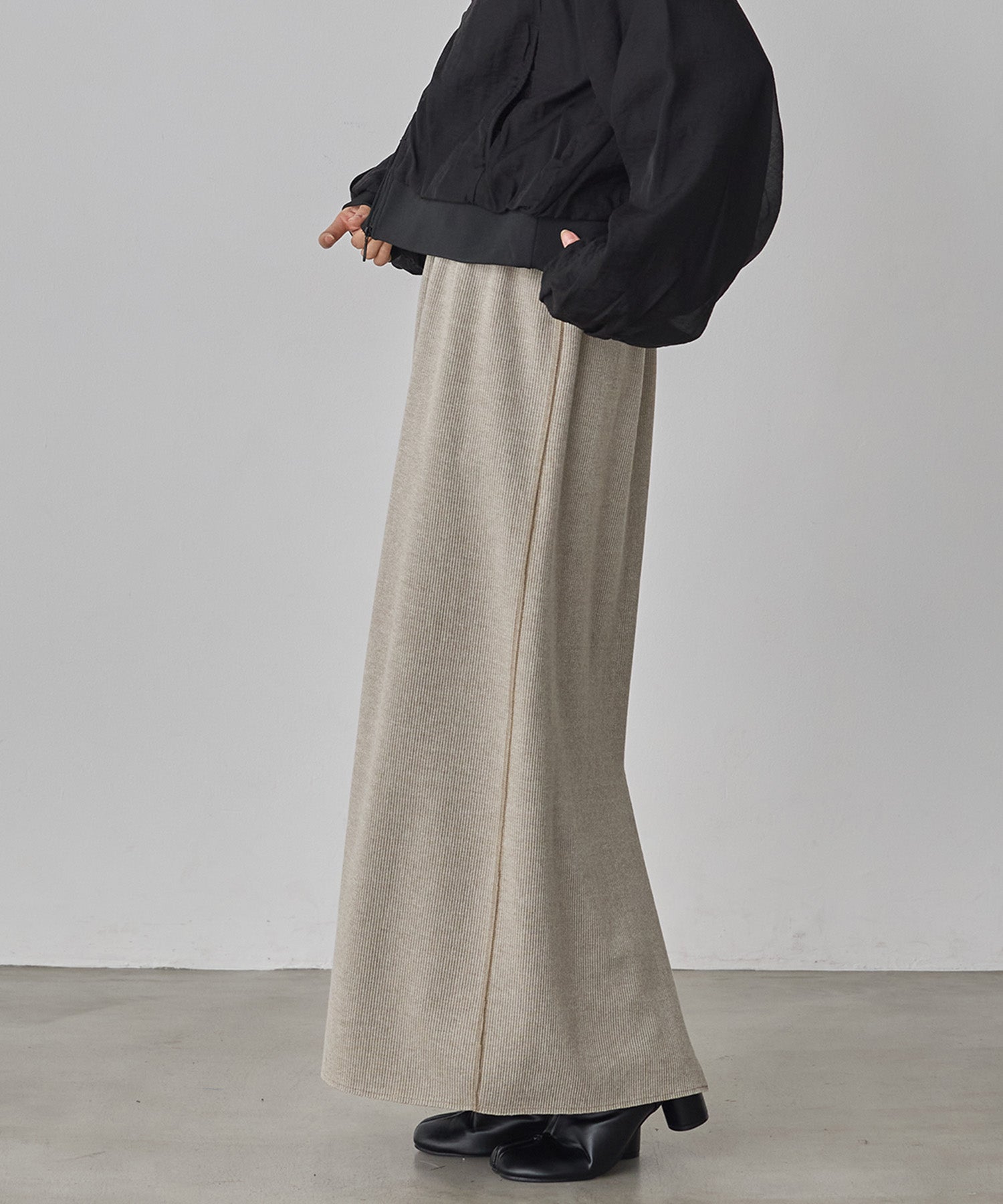 REVERSIBLE RIBBED TIGHT SKIRT