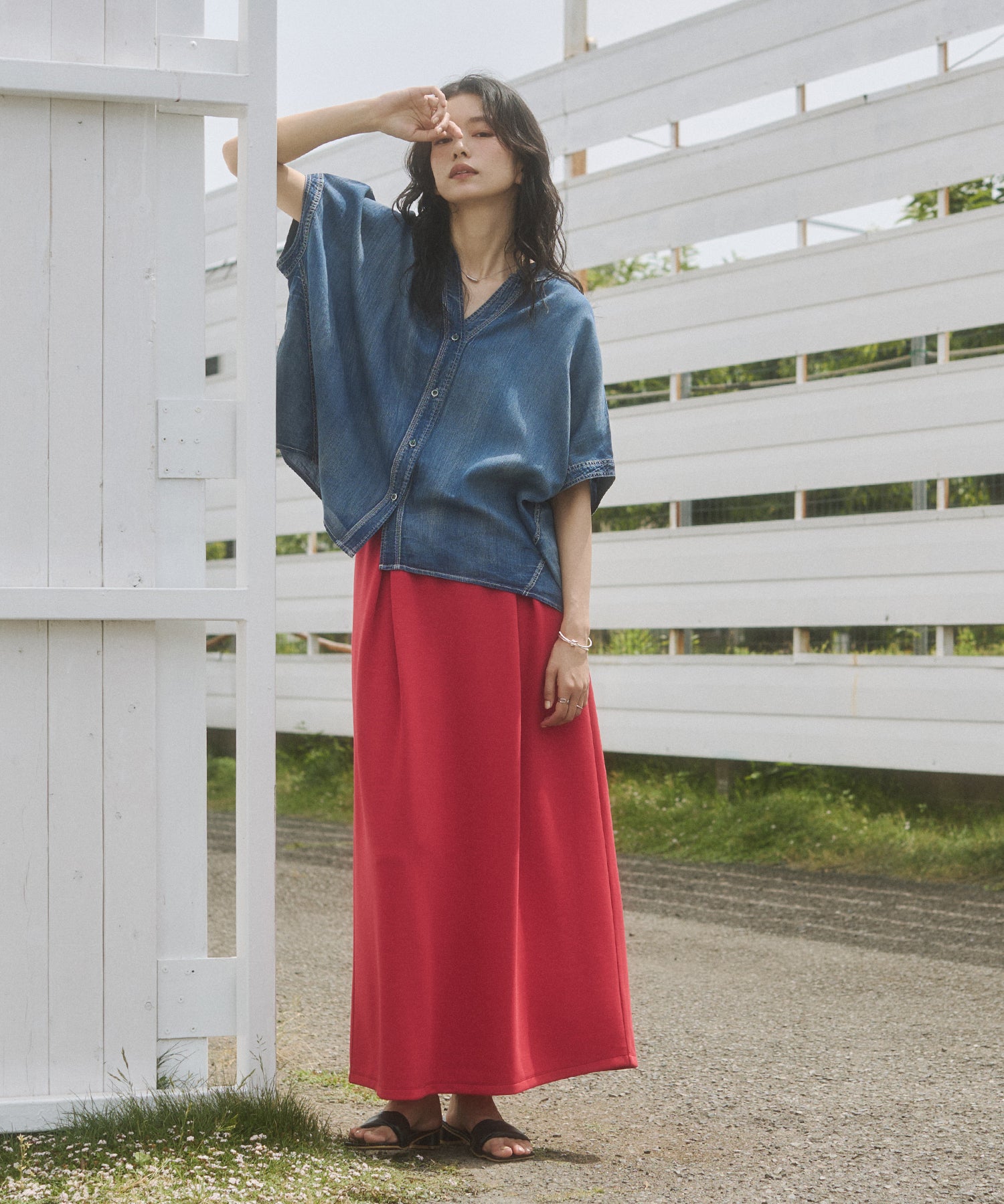 SOFT-TEXTURED CARDBOARD LONG SKIRT