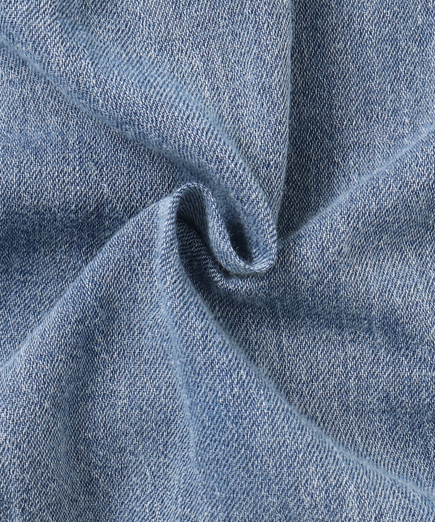 SHEER DENIM SKIPPER TOPS