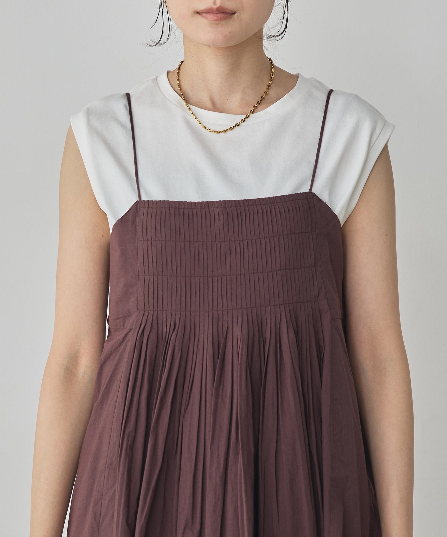 TUCKED-GATHERED OVERSIZED CAMISOLE