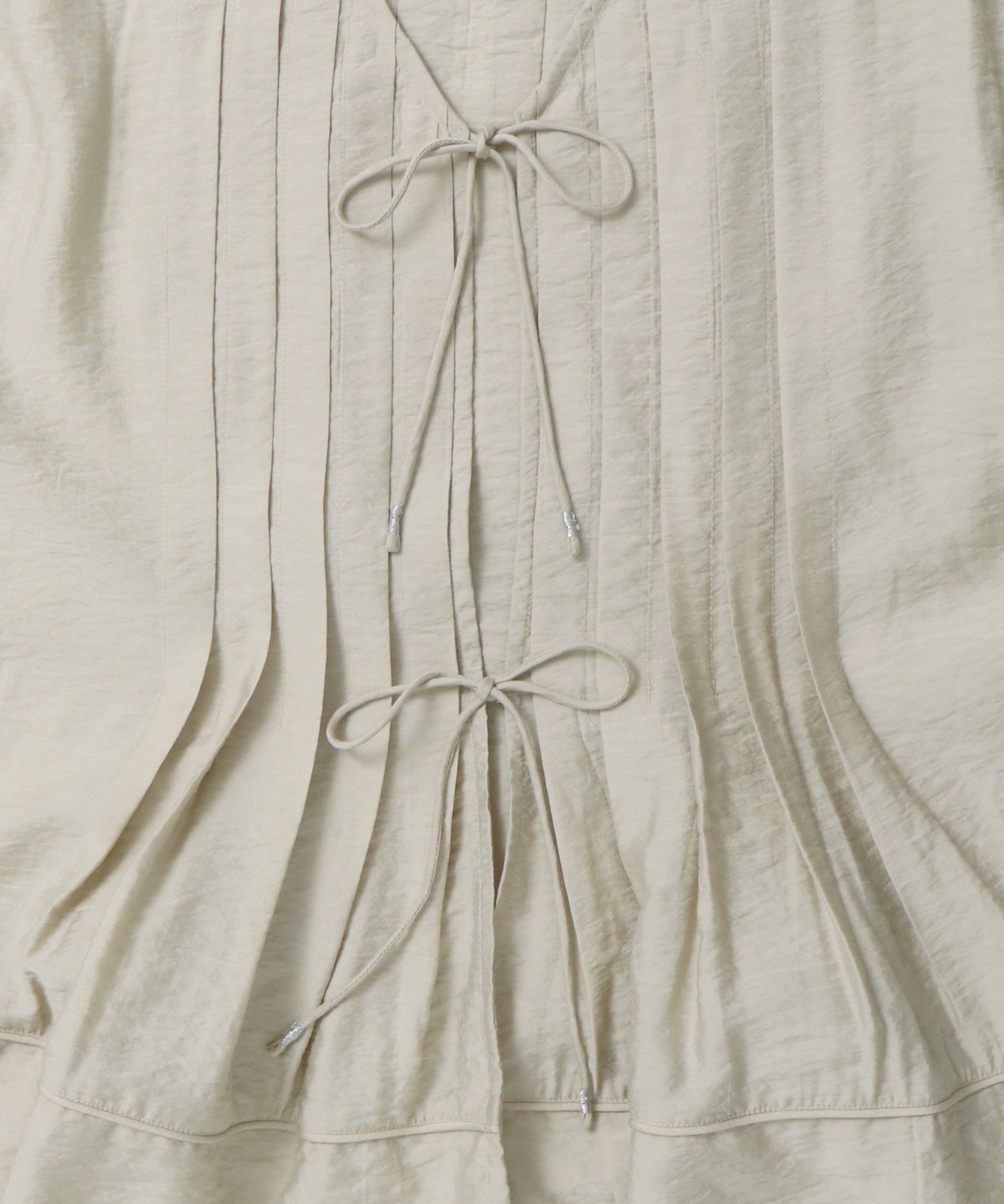 PARACHUTE FABRIC 2WAY TUCK BLOUSE