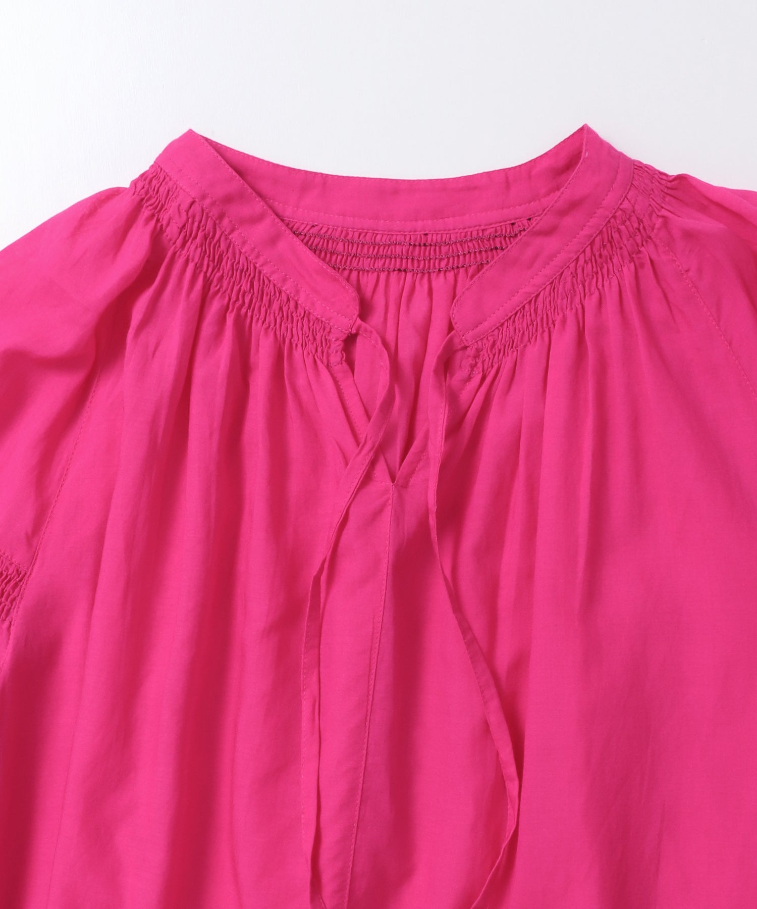 SUSHIBOYL SMOCKED GATHERED BLOUSE