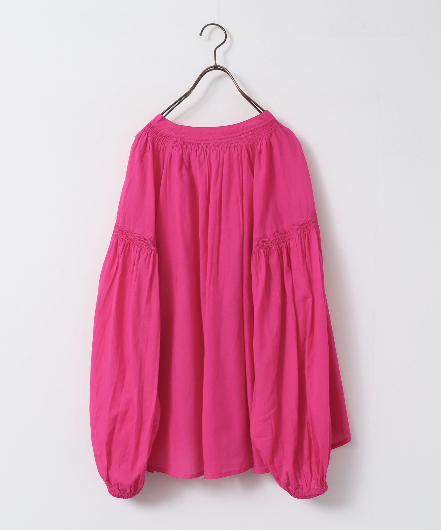 SUSHIBOYL SMOCKED GATHERED BLOUSE