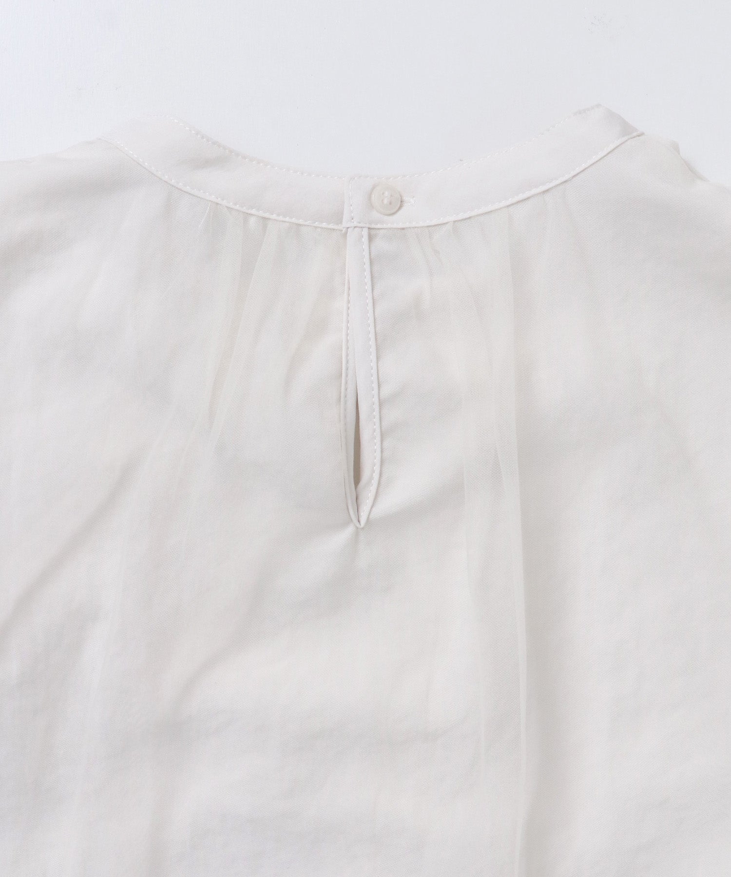 チュール レイヤードブラウス