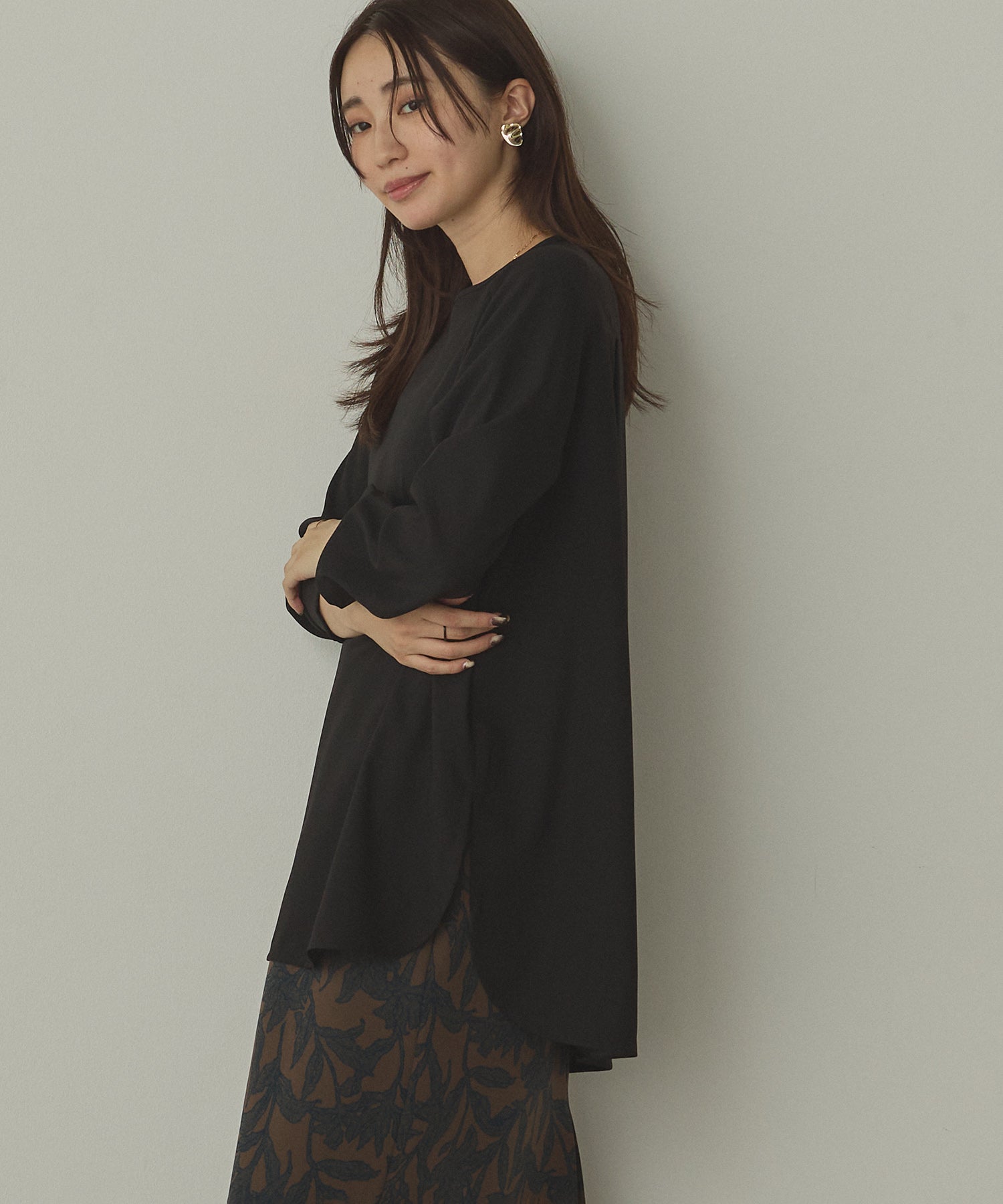 ストレッチジョーゼット 万能ブラウス