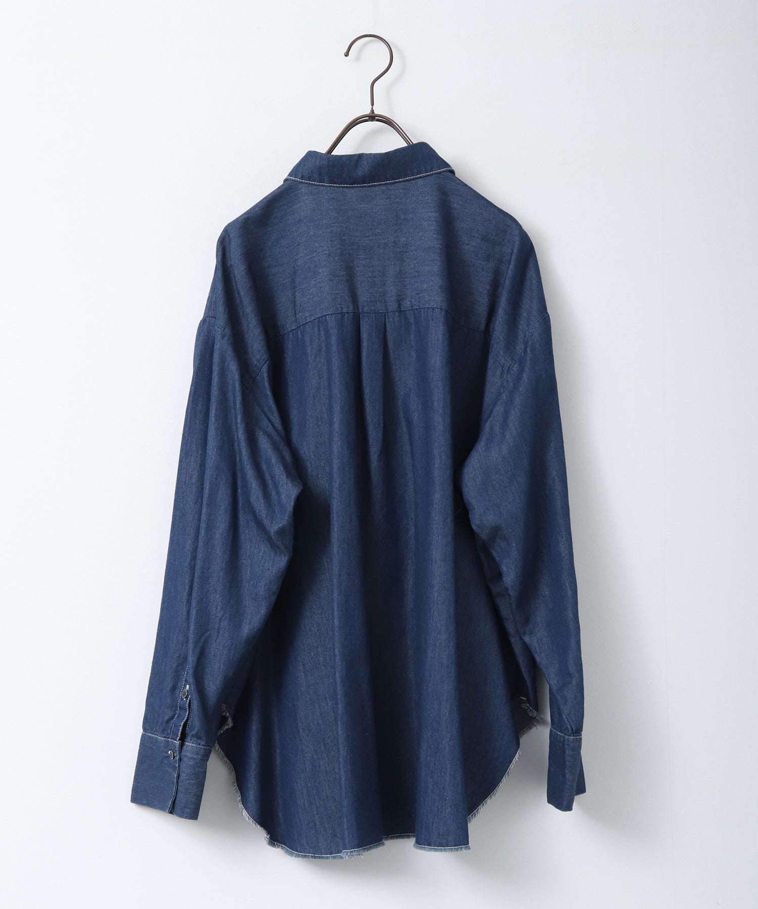 LIMITED] BROAD/TENCEL DENIM SKIPPER SHIRT