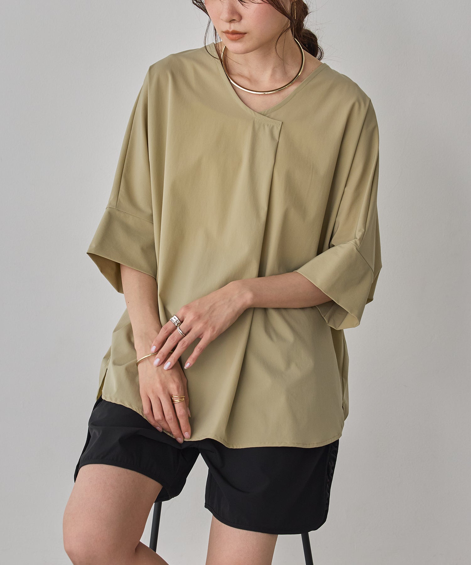 [ICE TOUCH] DOLMAN-SLEEVE TOPS