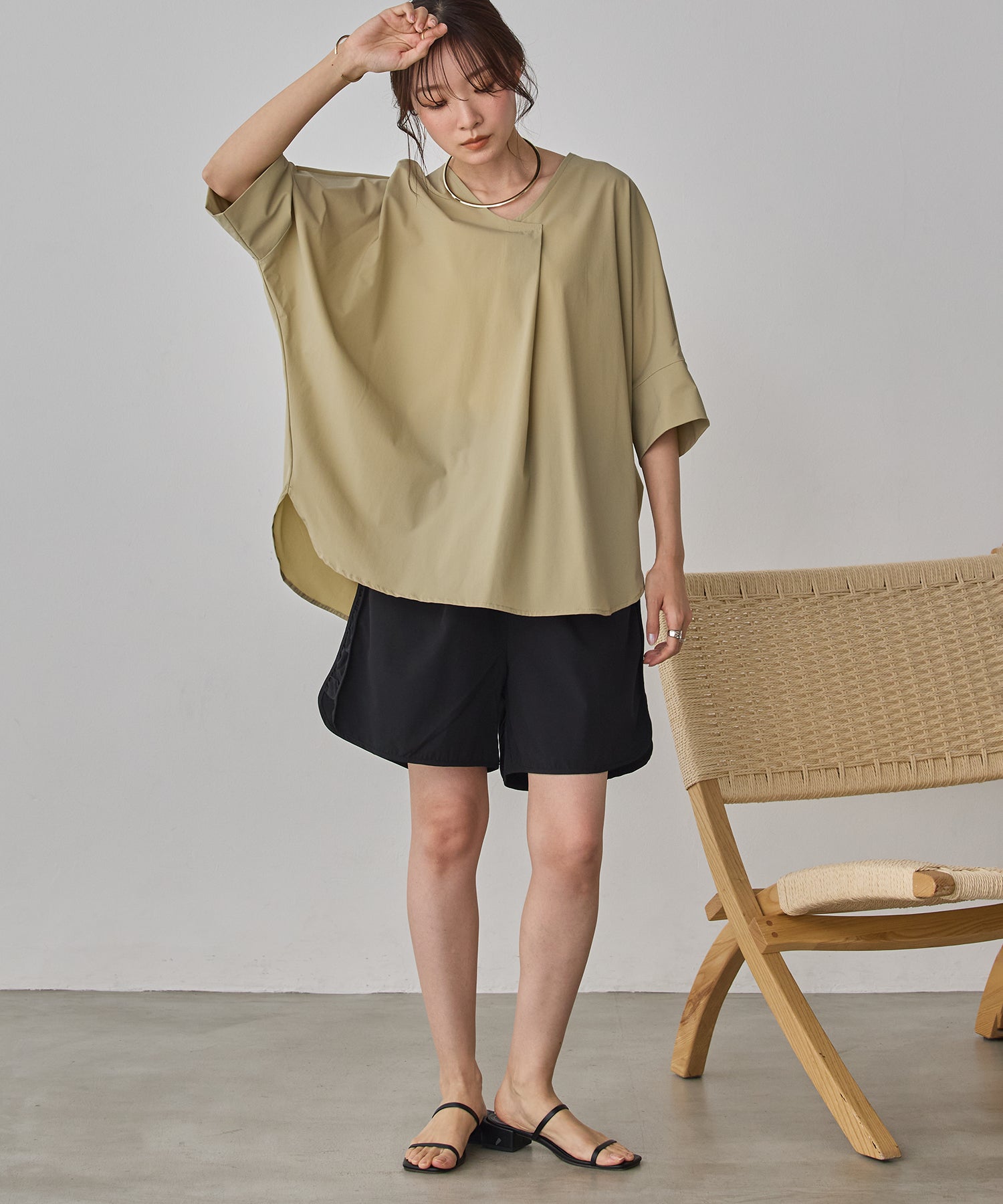 [ICE TOUCH] DOLMAN-SLEEVE TOPS