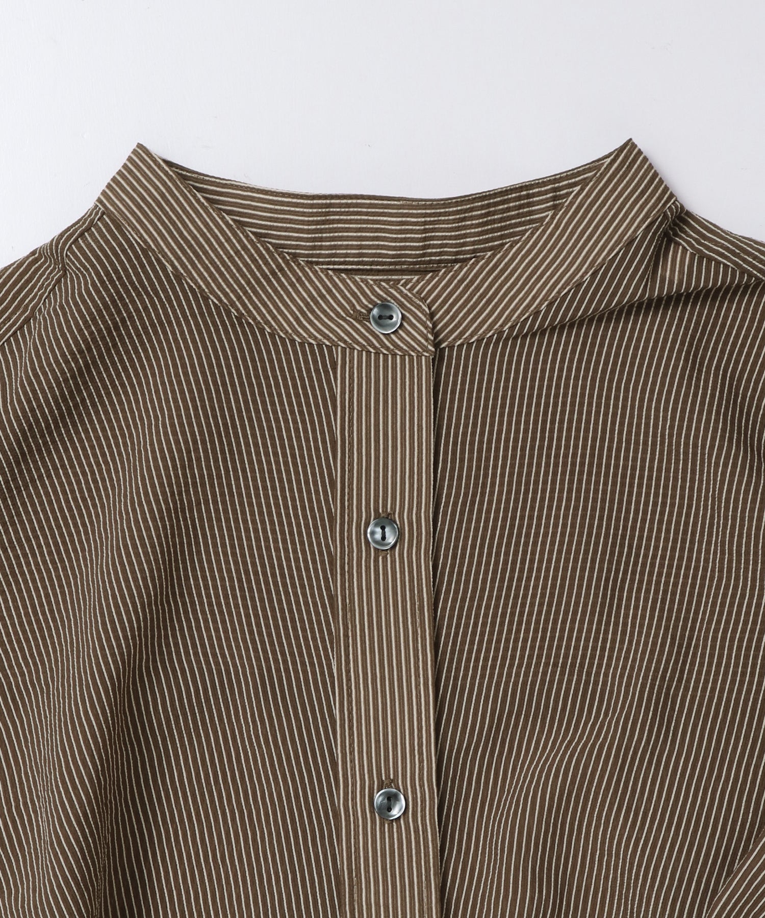 GROSGRAIN STRIPED TWIST SHIRT