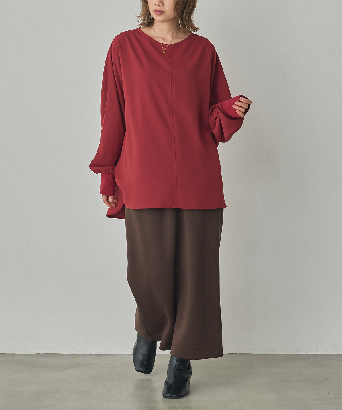 GEORGETTE DOLMAN-SLEEVE TOPS