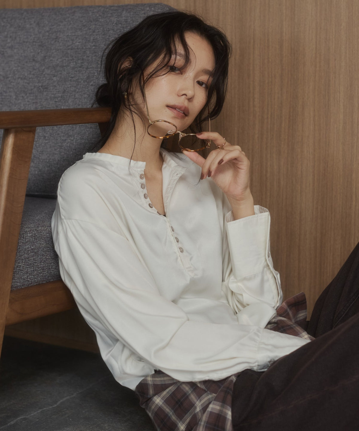 CUPRA-LIKE HENLEY-NECK SHIRT
