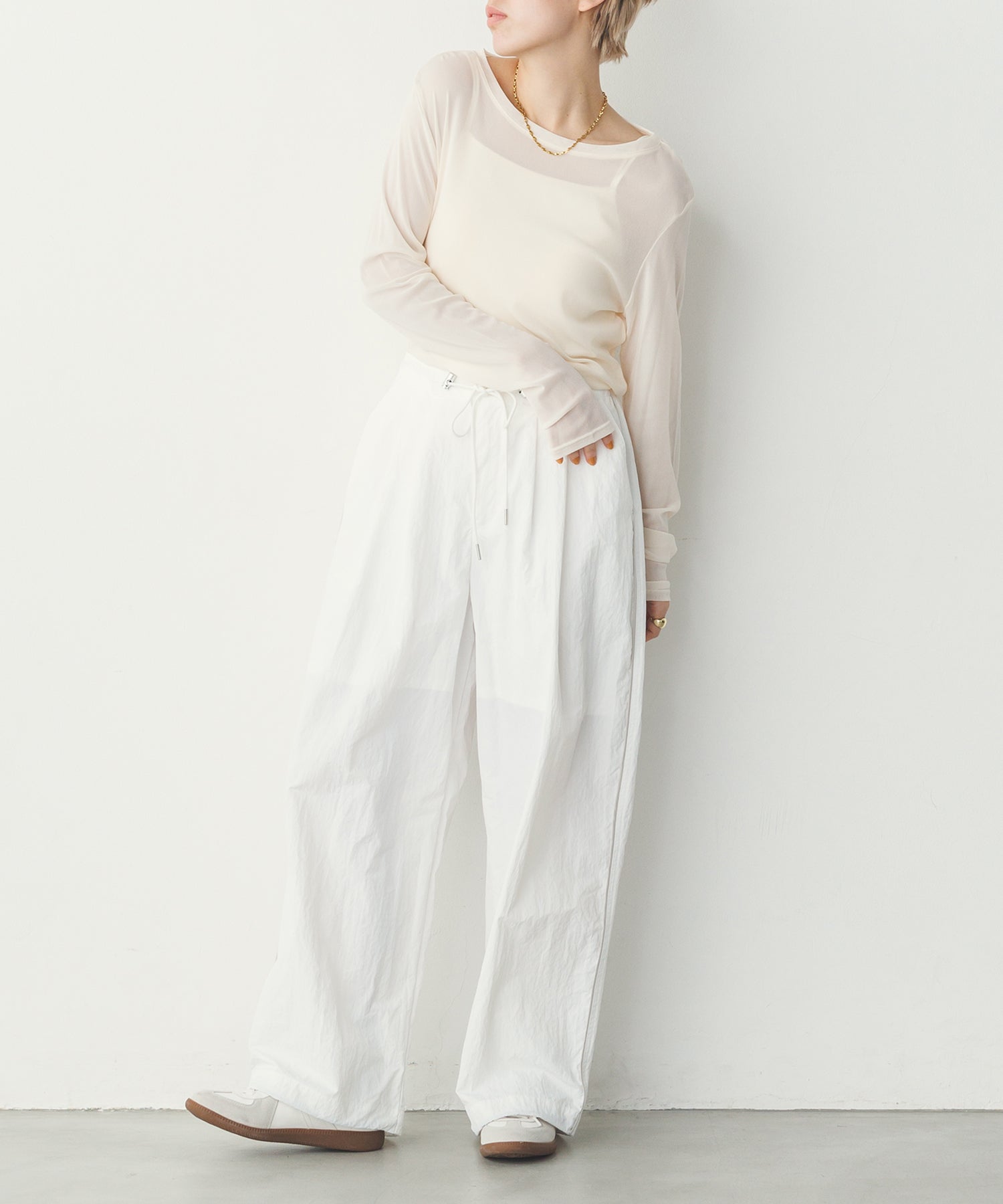 model : H160 着用サイズ : FREE