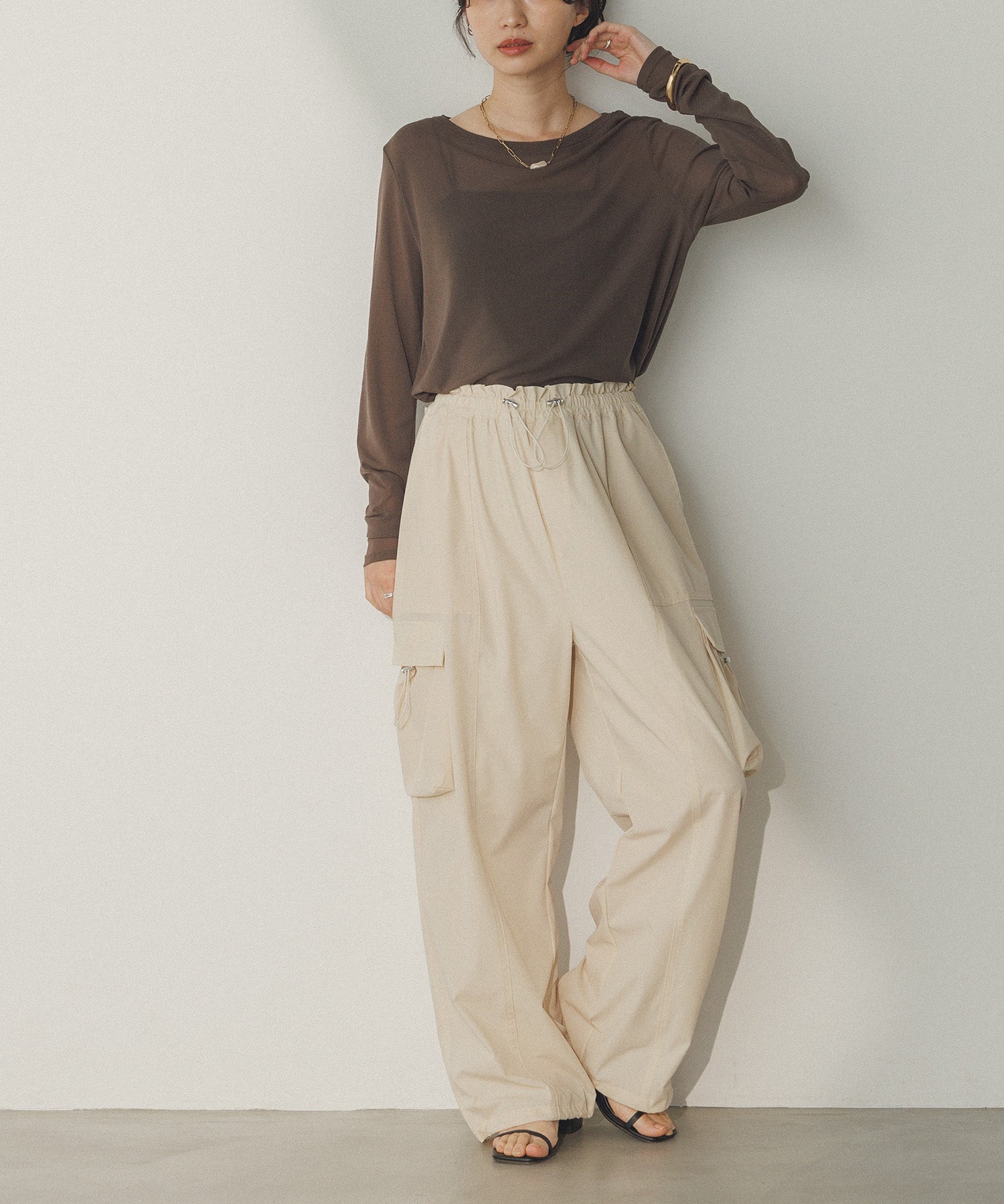 model : H160 着用サイズ : FREE