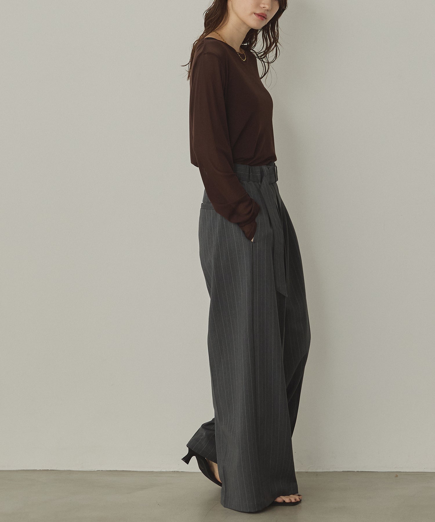 model : H160 着用サイズ : FREE