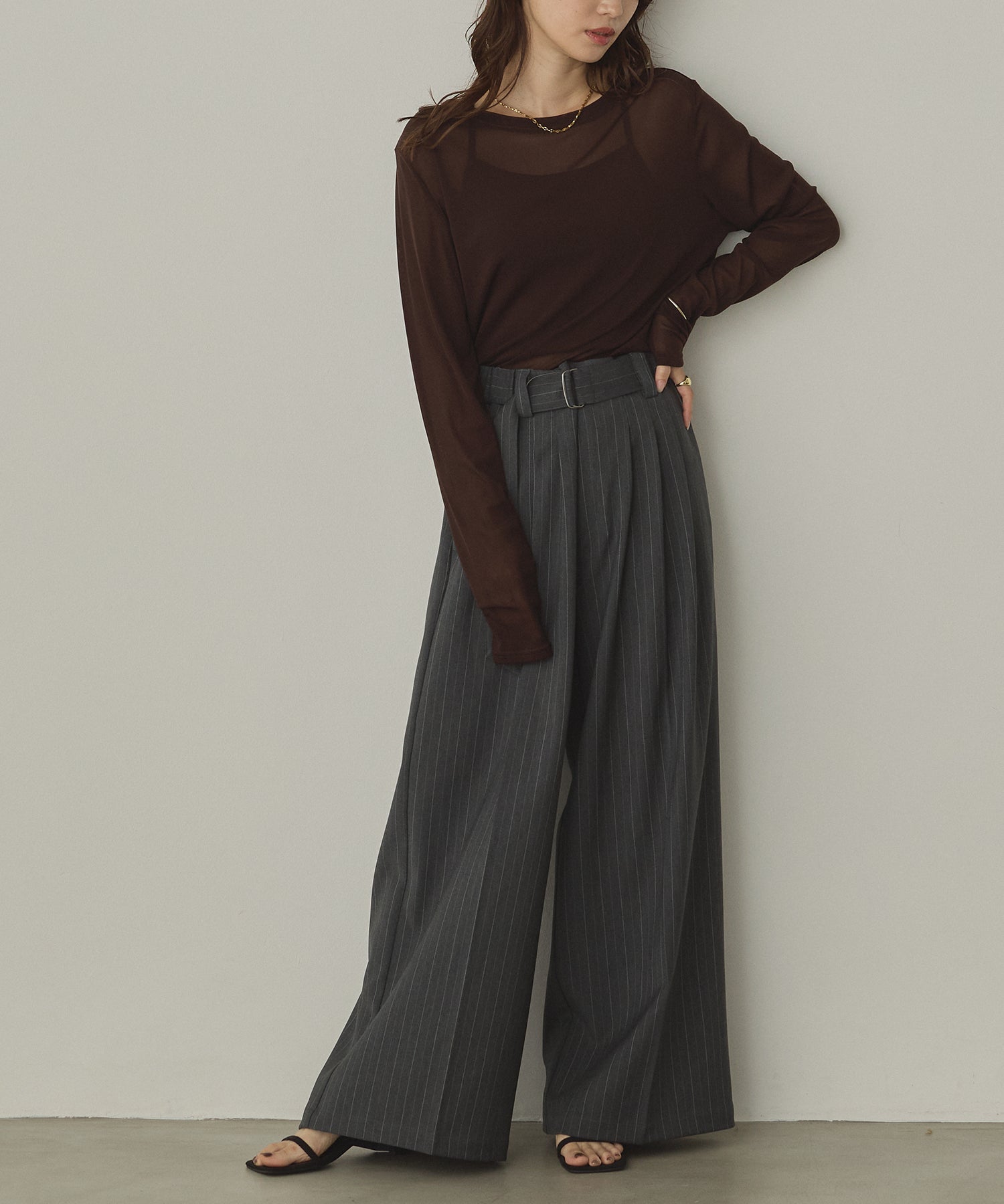 model : H160 着用サイズ : FREE