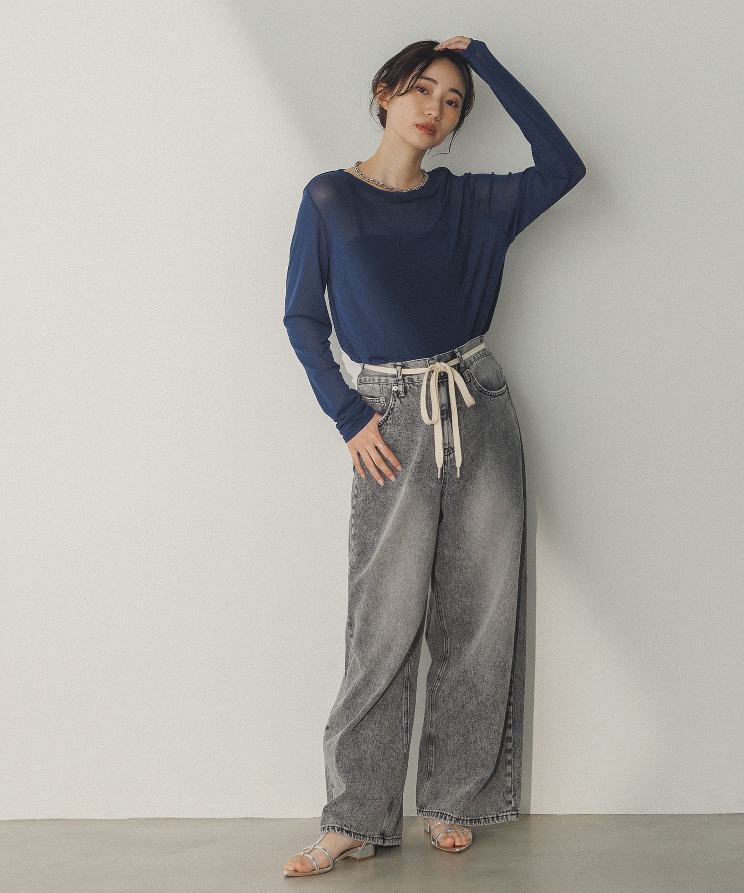 model : H160 着用サイズ : FREE