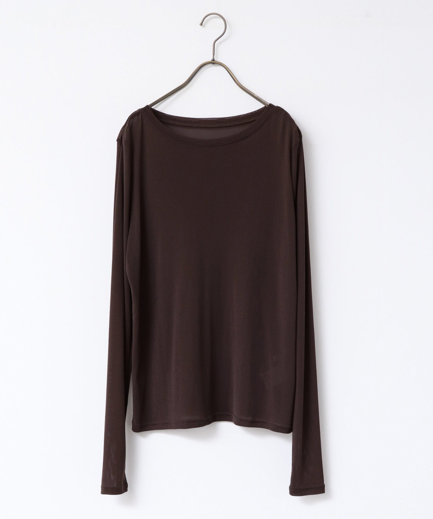 [LIMITED] CREW NECK SHEER TOPS