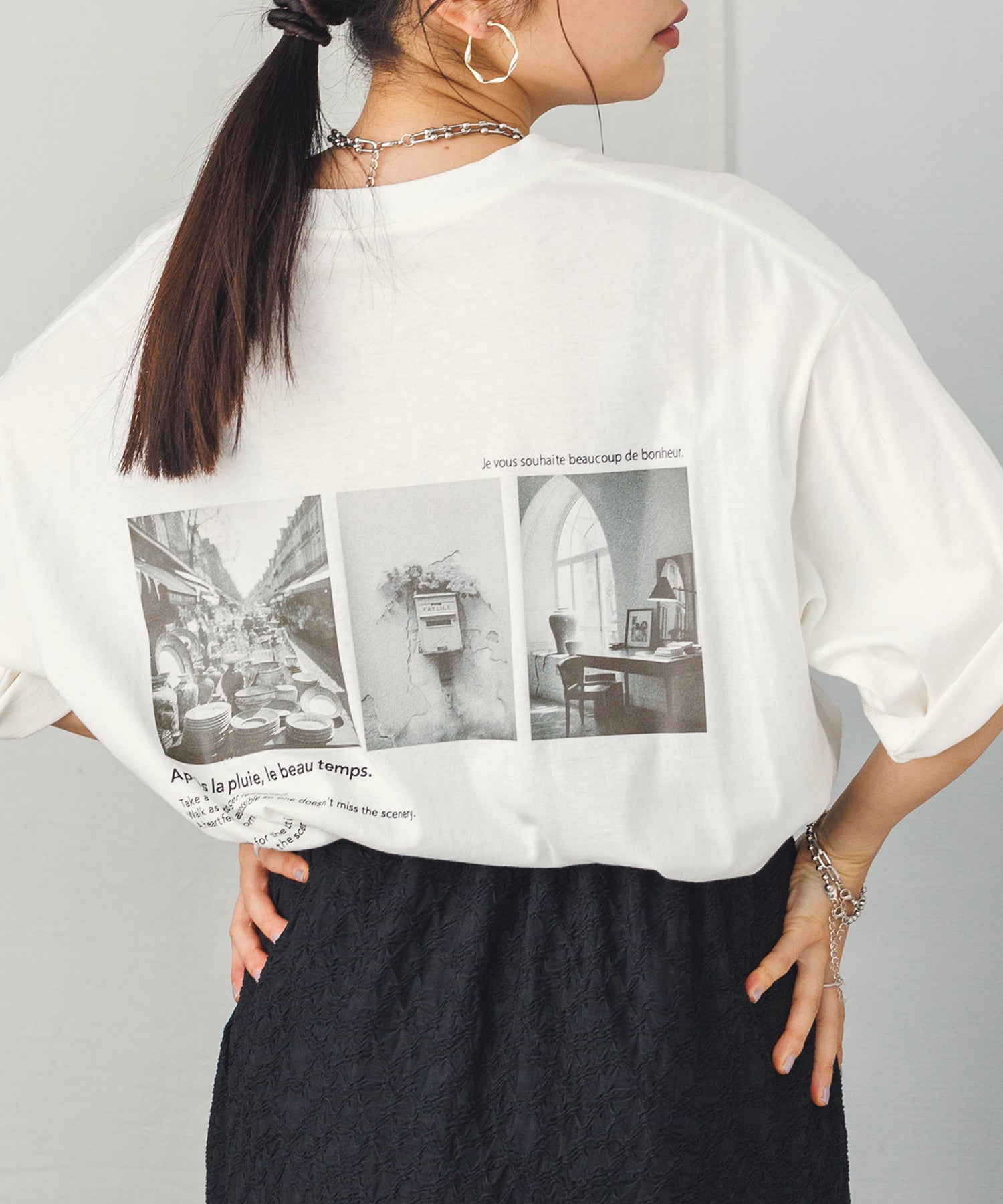 バックプリントTシャツ