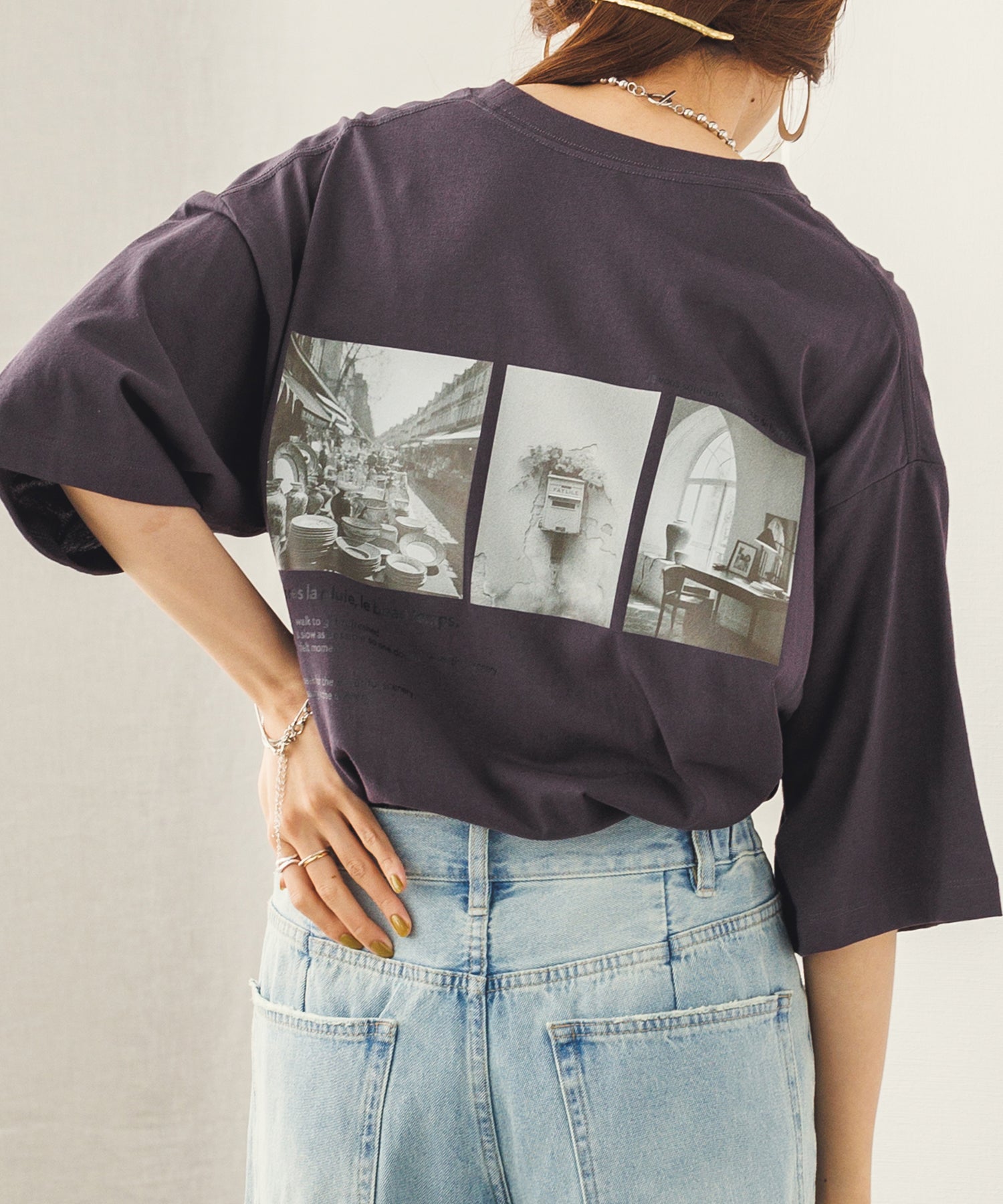 バックプリントTシャツ