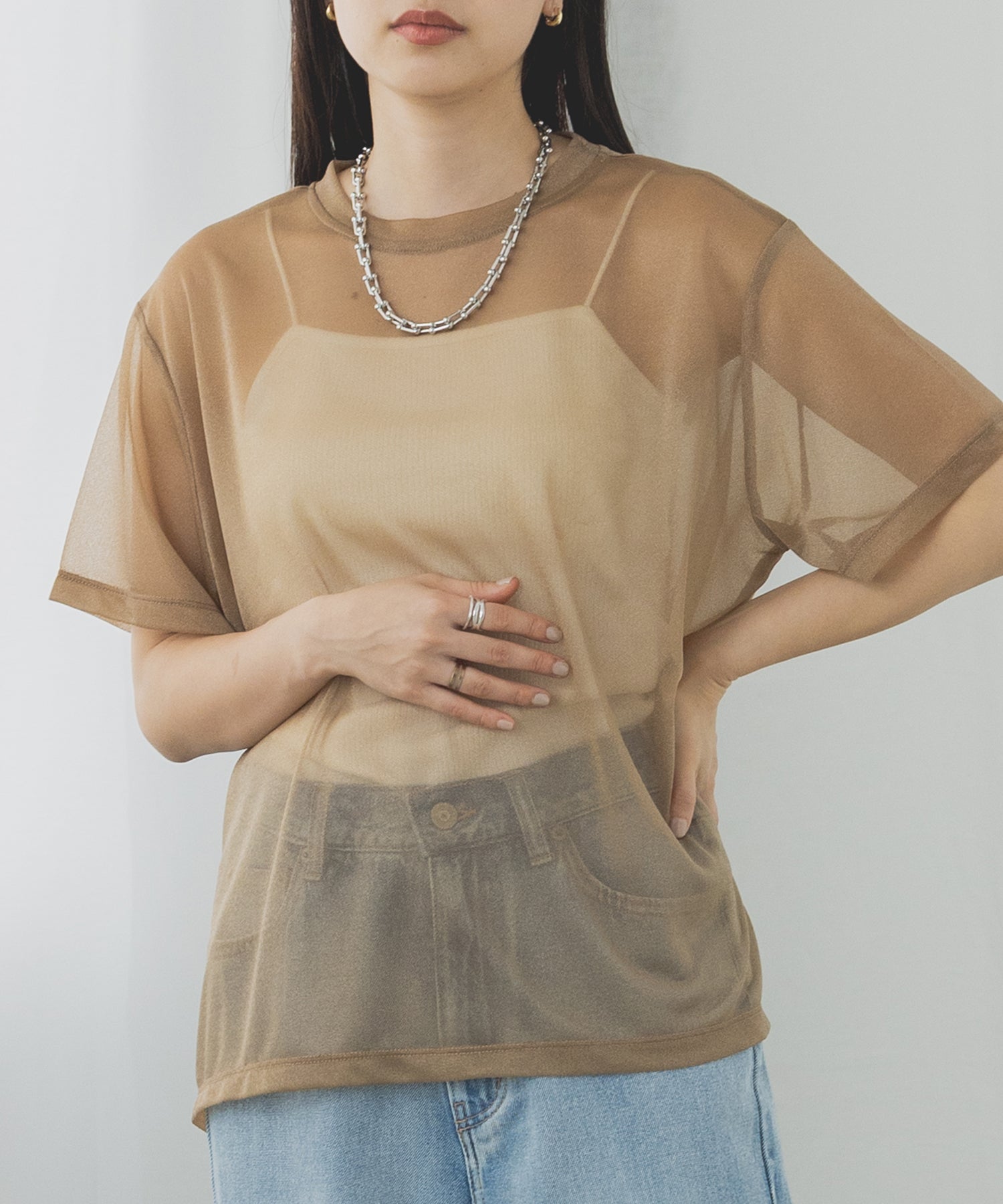 シアーTシャツ