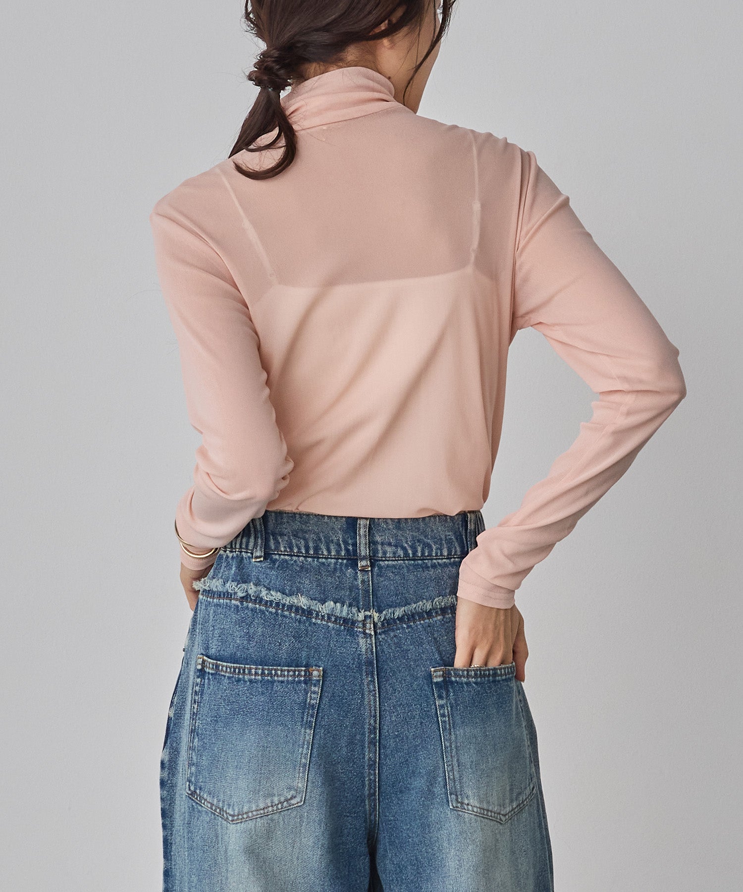 POWER NET TURTLE SHEER TOPS