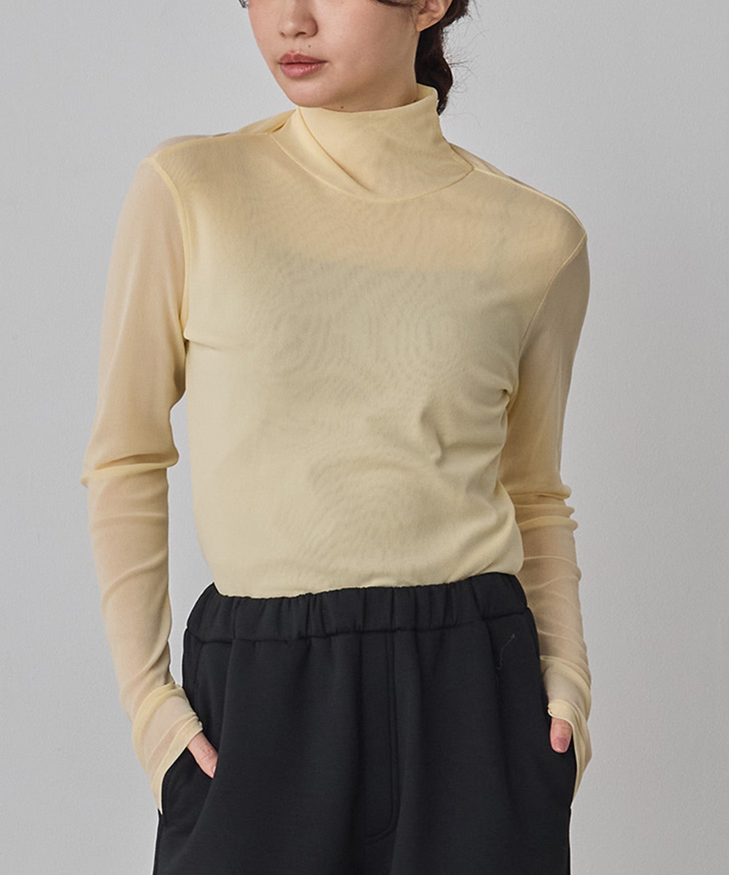 POWER NET TURTLE SHEER TOPS